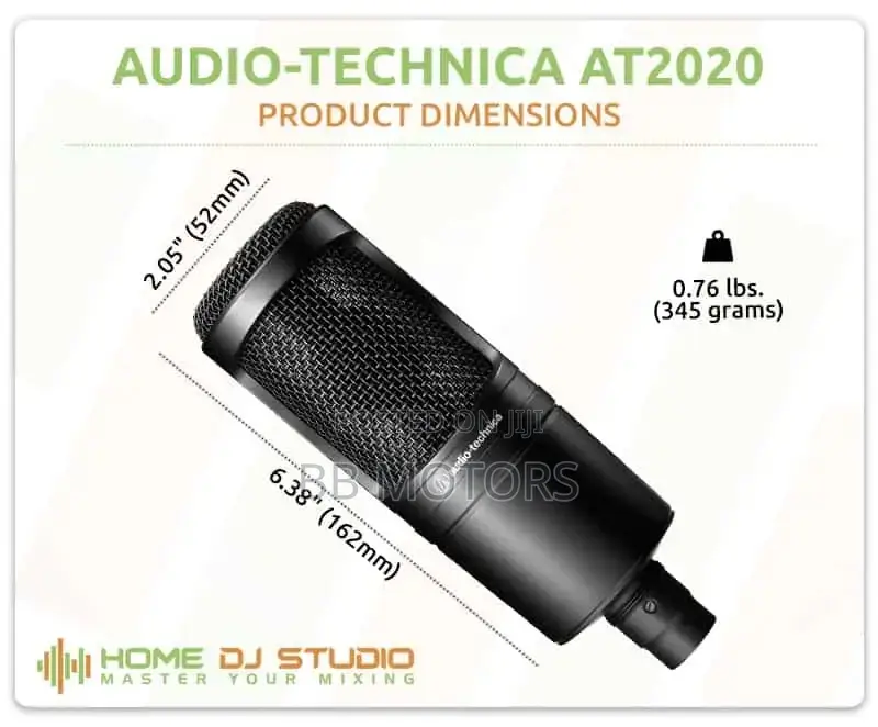 Audio Technica At2020 Studio Mic