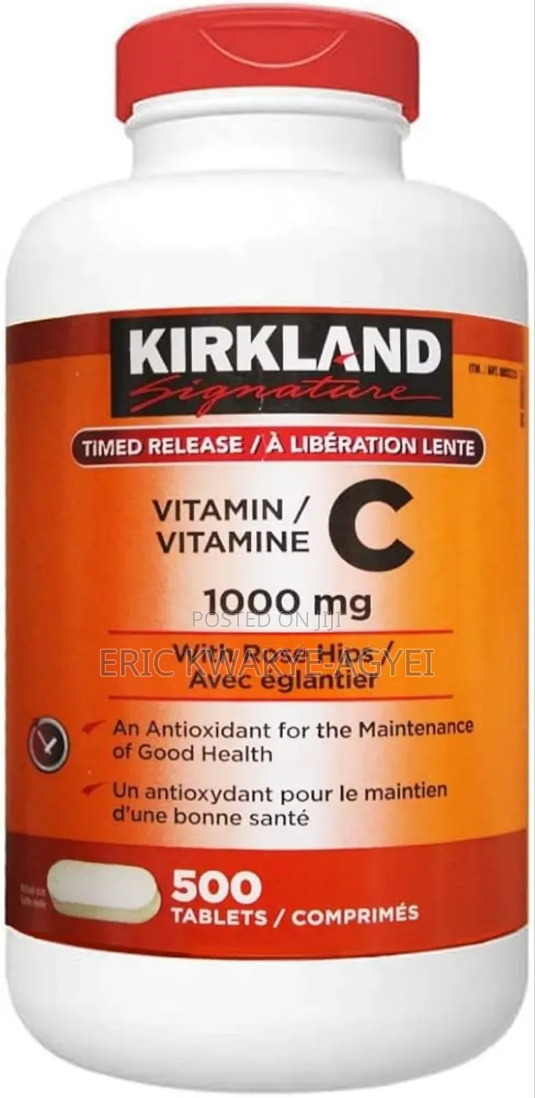 Kirkland Signature Chewable Vitamin C 1000 Mg., 500 Tablets