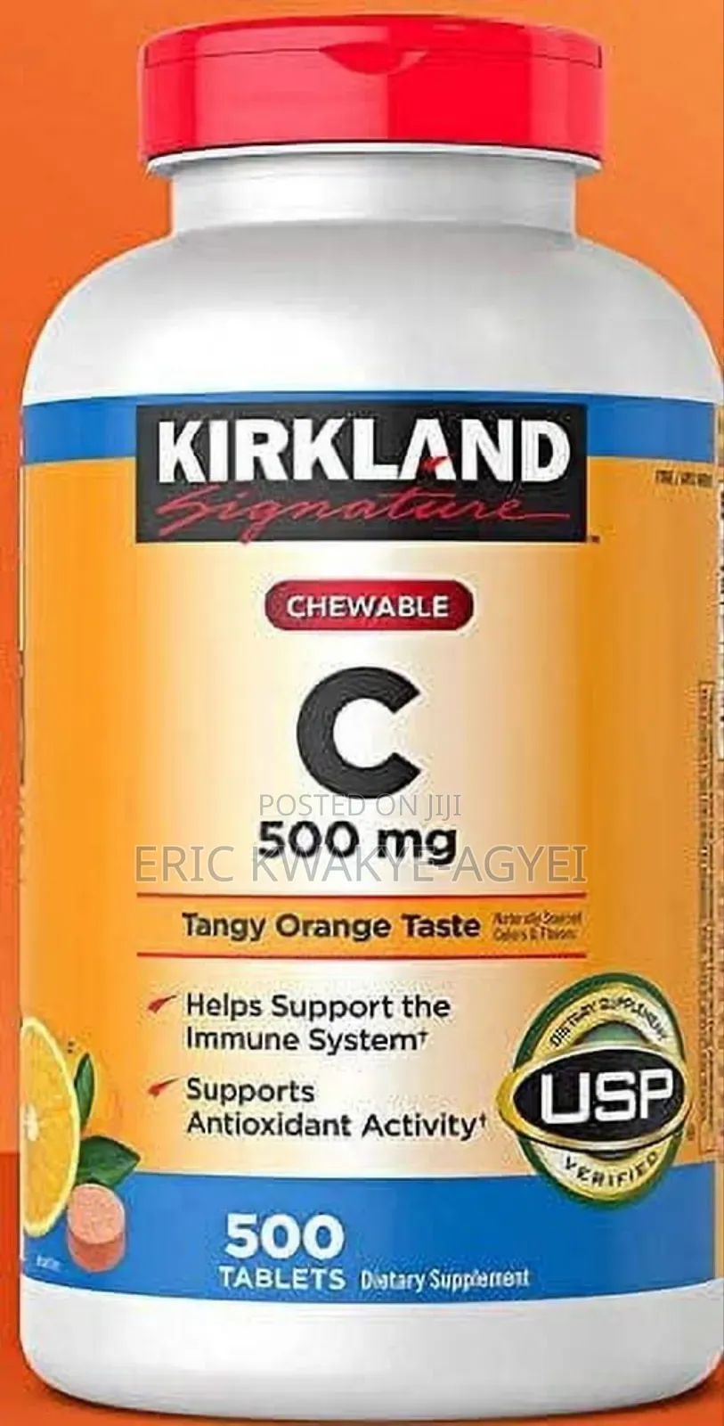 Kirkland Signature Chewable Vitamin C 1000 Mg., 500 Tablets