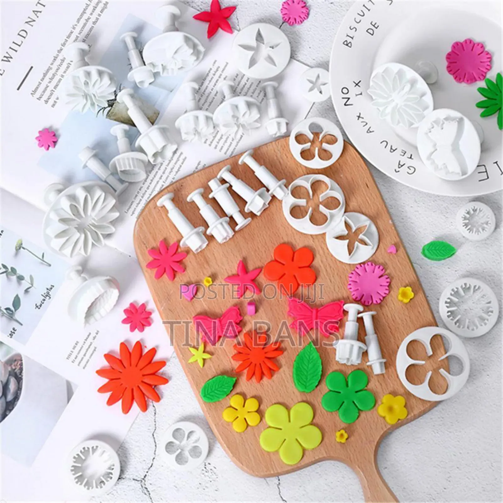 33pieces Fondant Flower Cutters