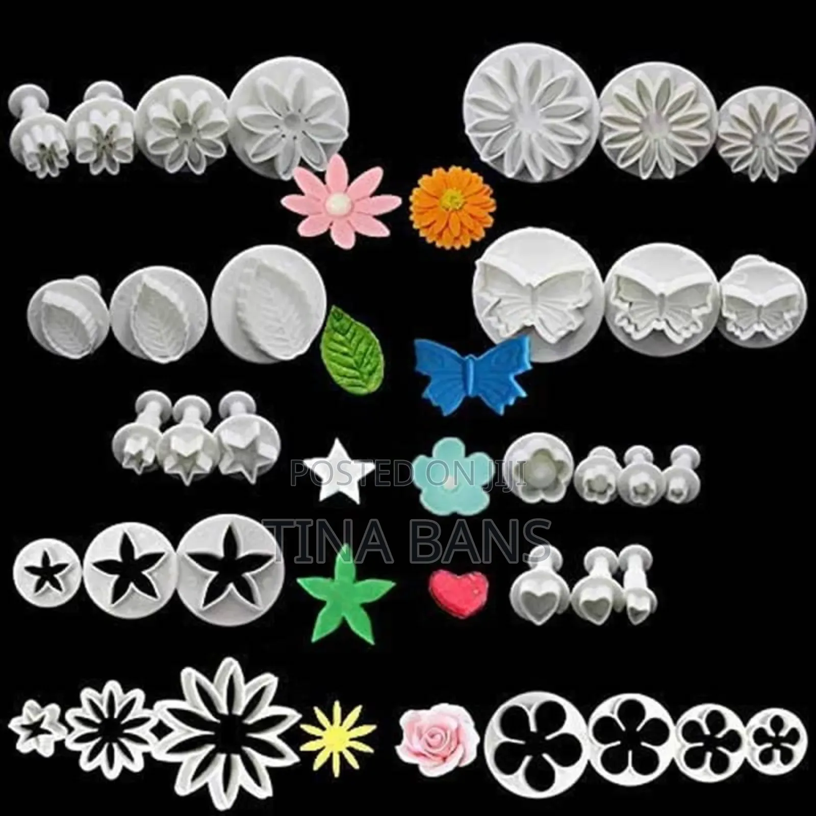 33pieces Fondant Flower Cutters