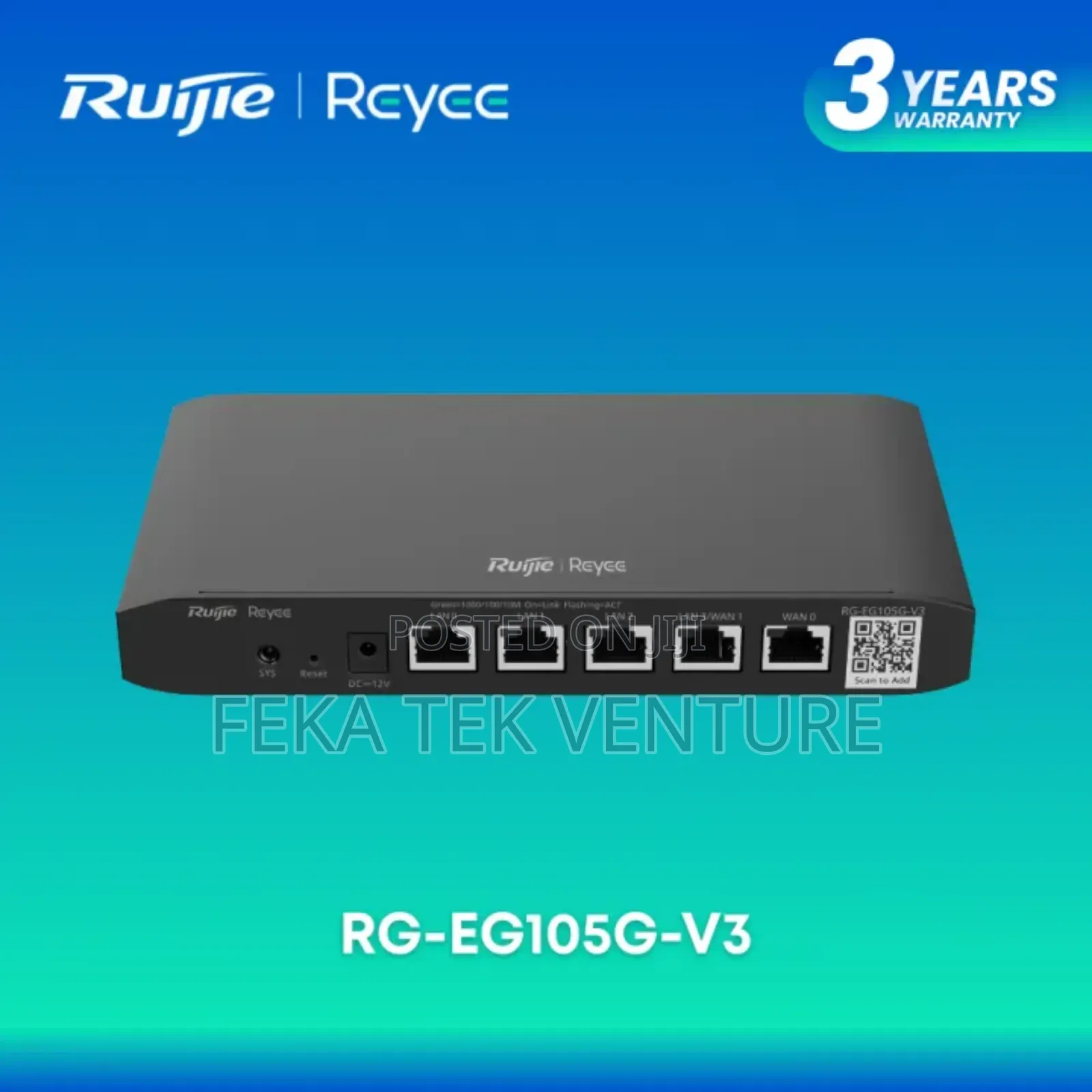 Ruijie Rg-Eg105g V3 Reyee - 5-Port Cloud Managed Router