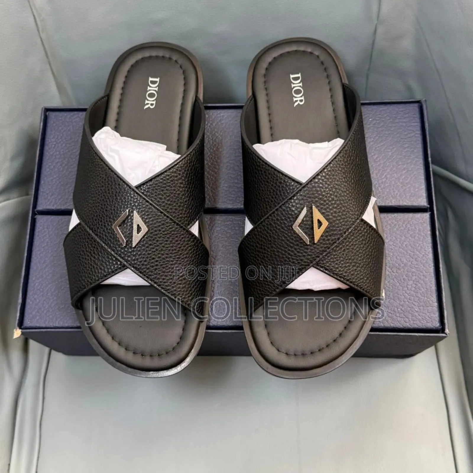 Doir Slide Ash Black Grey N Orange