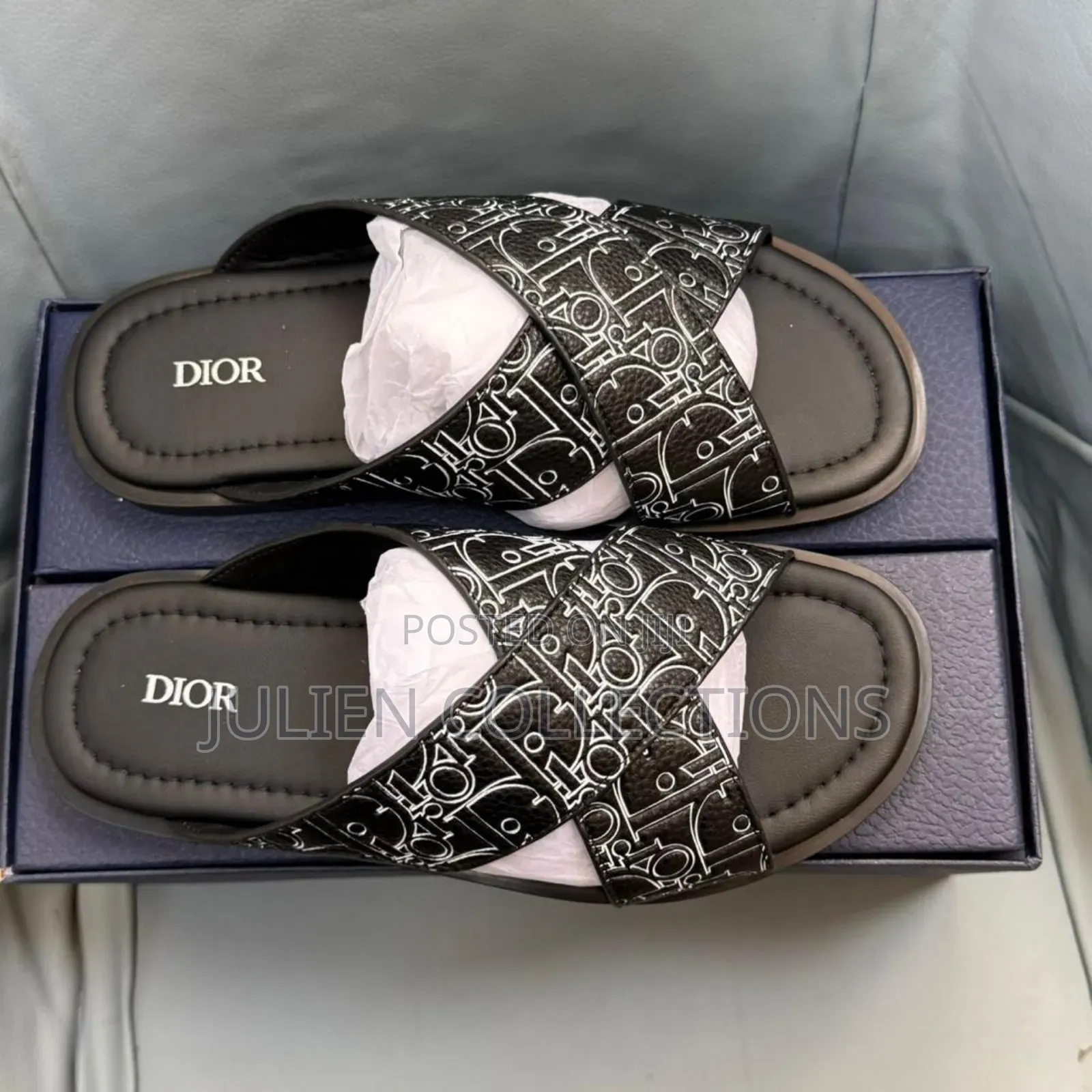 Doir Slide Ash Black Grey N Orange