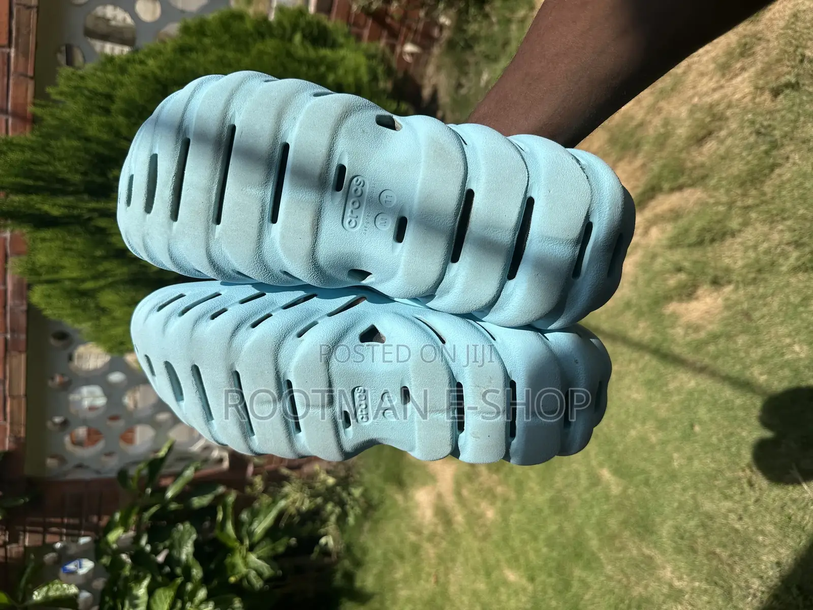 Crocs Echo Clog - Arctic Blue Men Unisex Casual Sandals - Clean