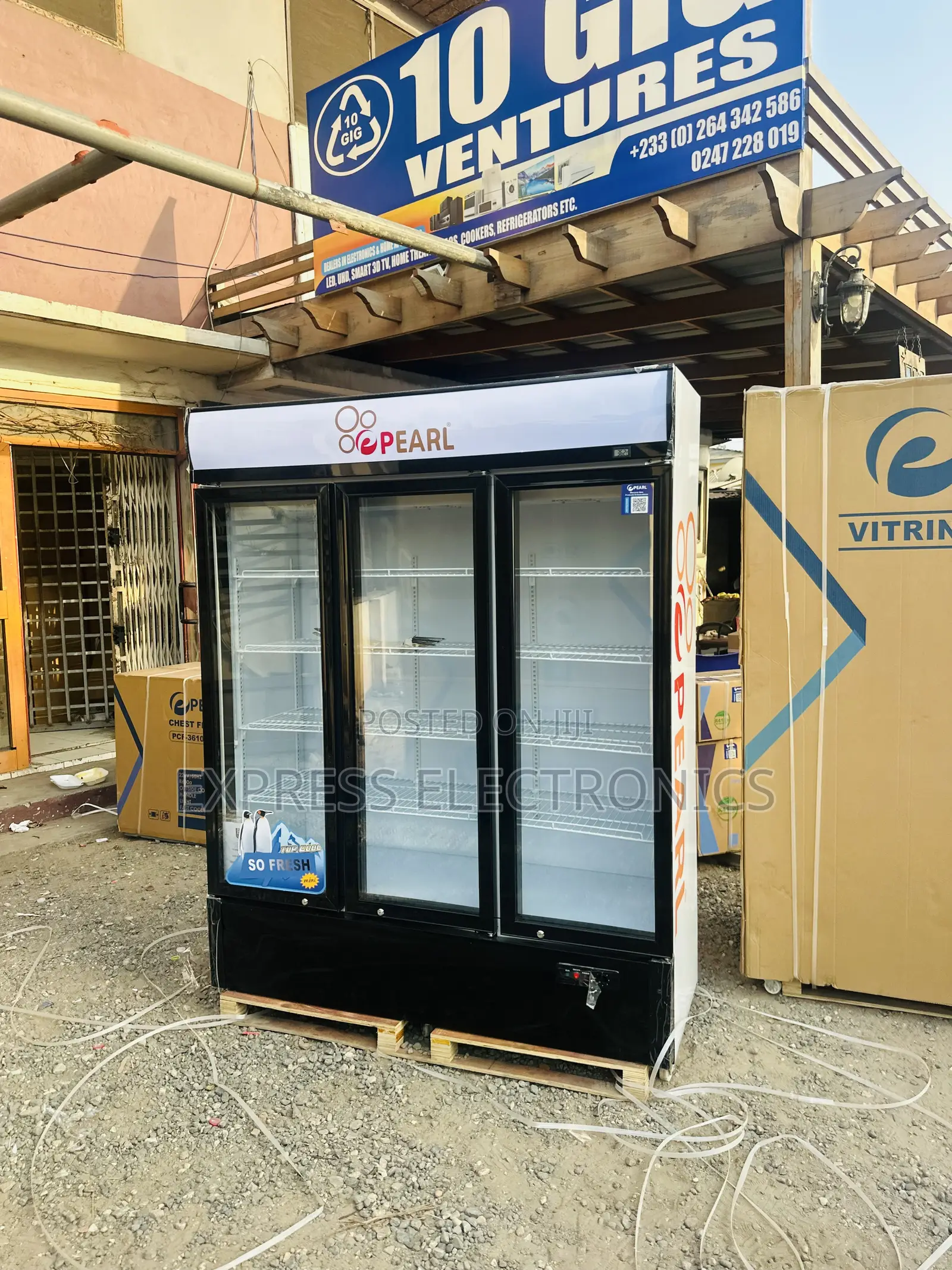 Amazing  Deals on Pearl Three Door Display Fridge