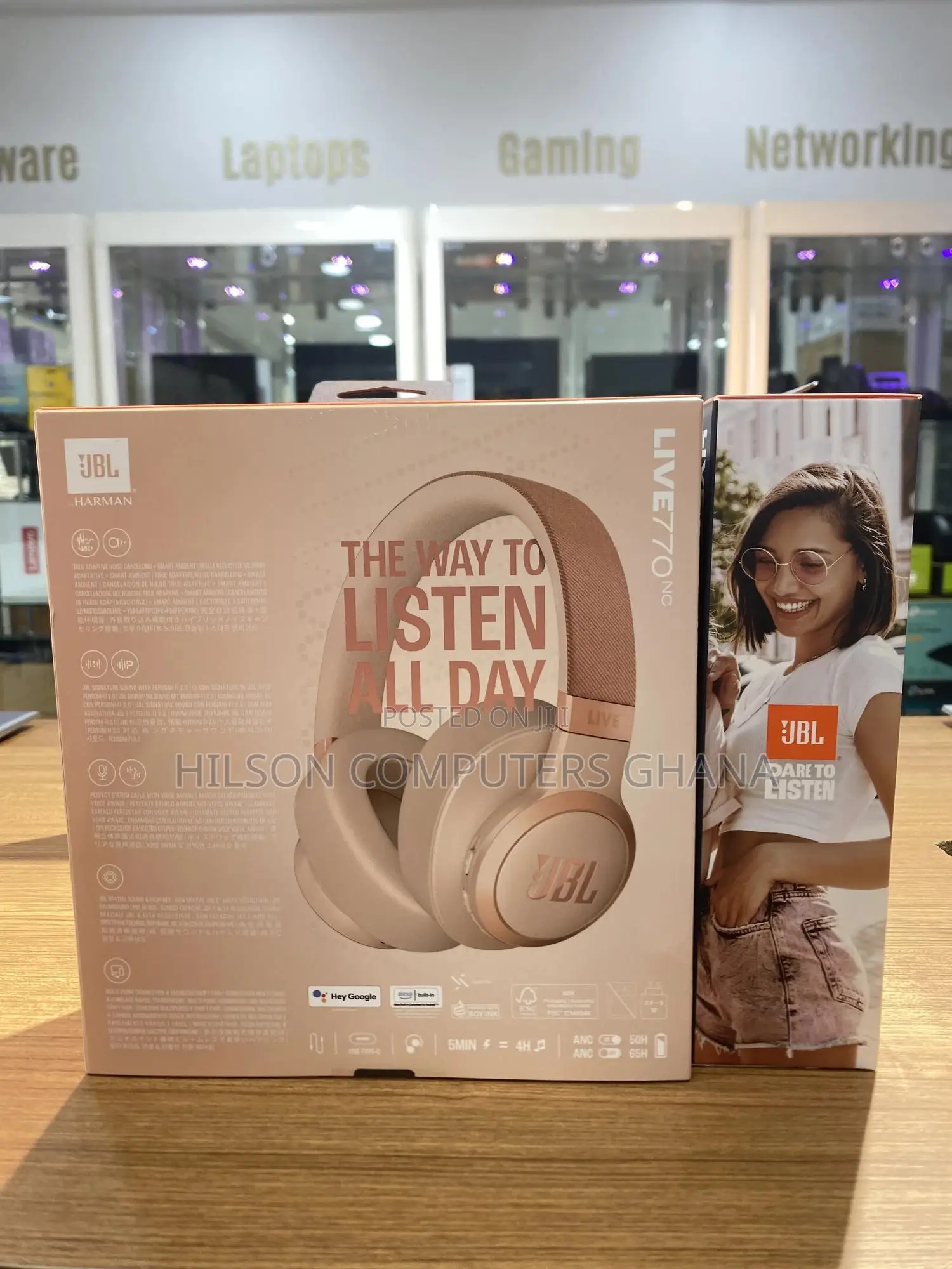 JBL Live 770nc True Adaptive Noise Cancellation Headphones