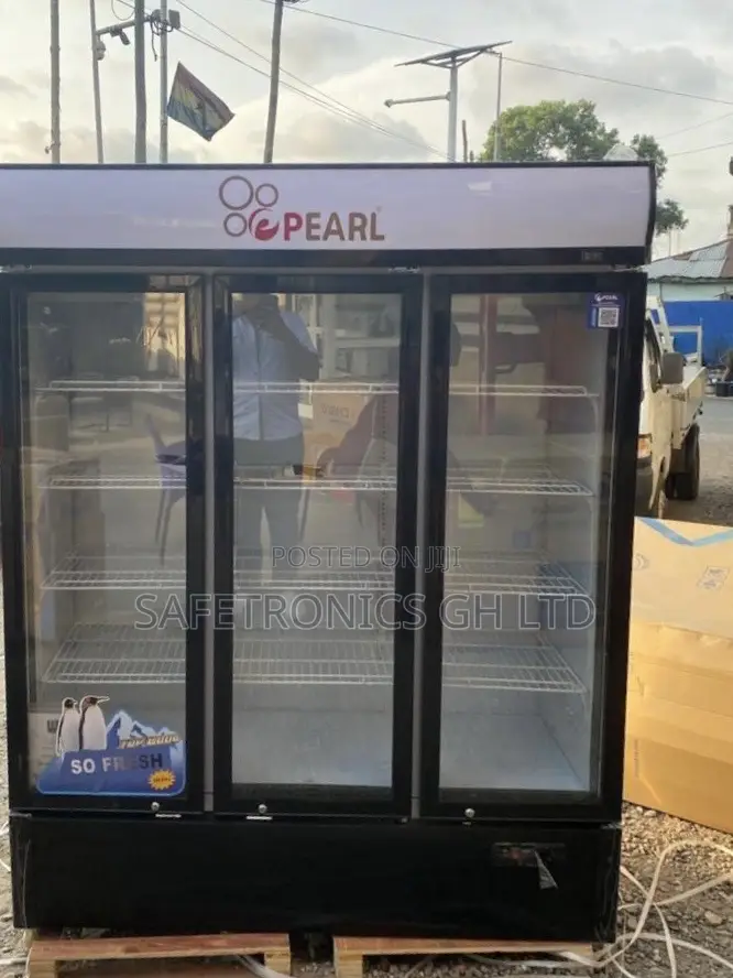 Top Notch Glass 3 Doors PVC-150 Pearl Display Electric Fridge
