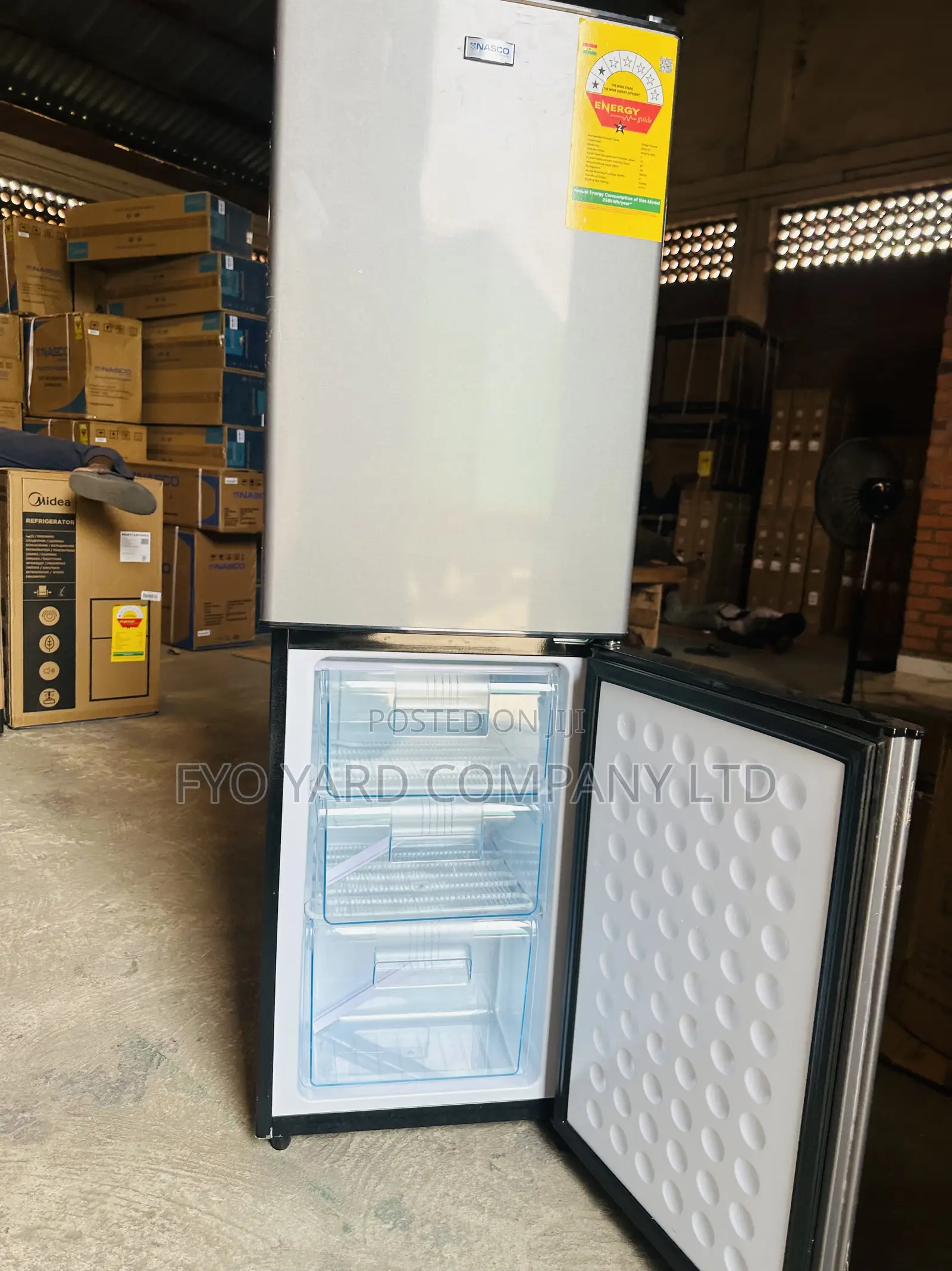 Sealed Inbox Nasco Long Lasting Double Door 158 Liters Fridge
