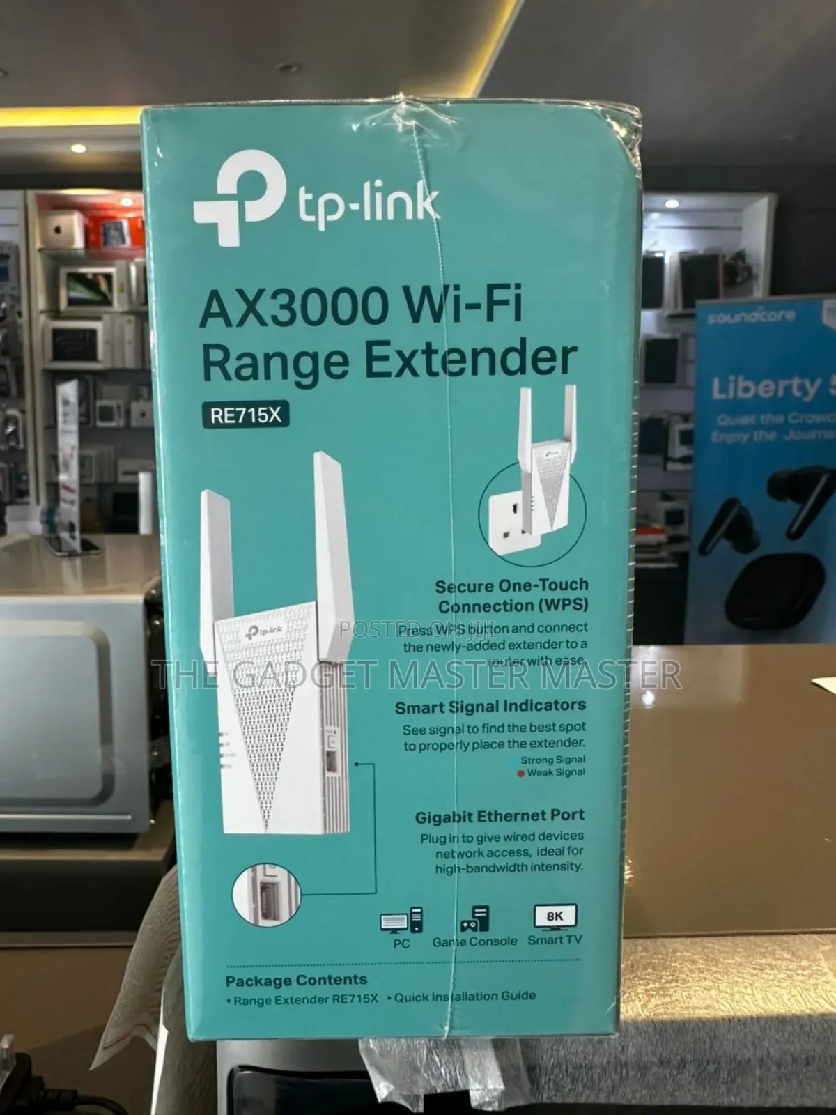 Tp-Link Re715x Ax300 Dual Band Wifi Range Extender