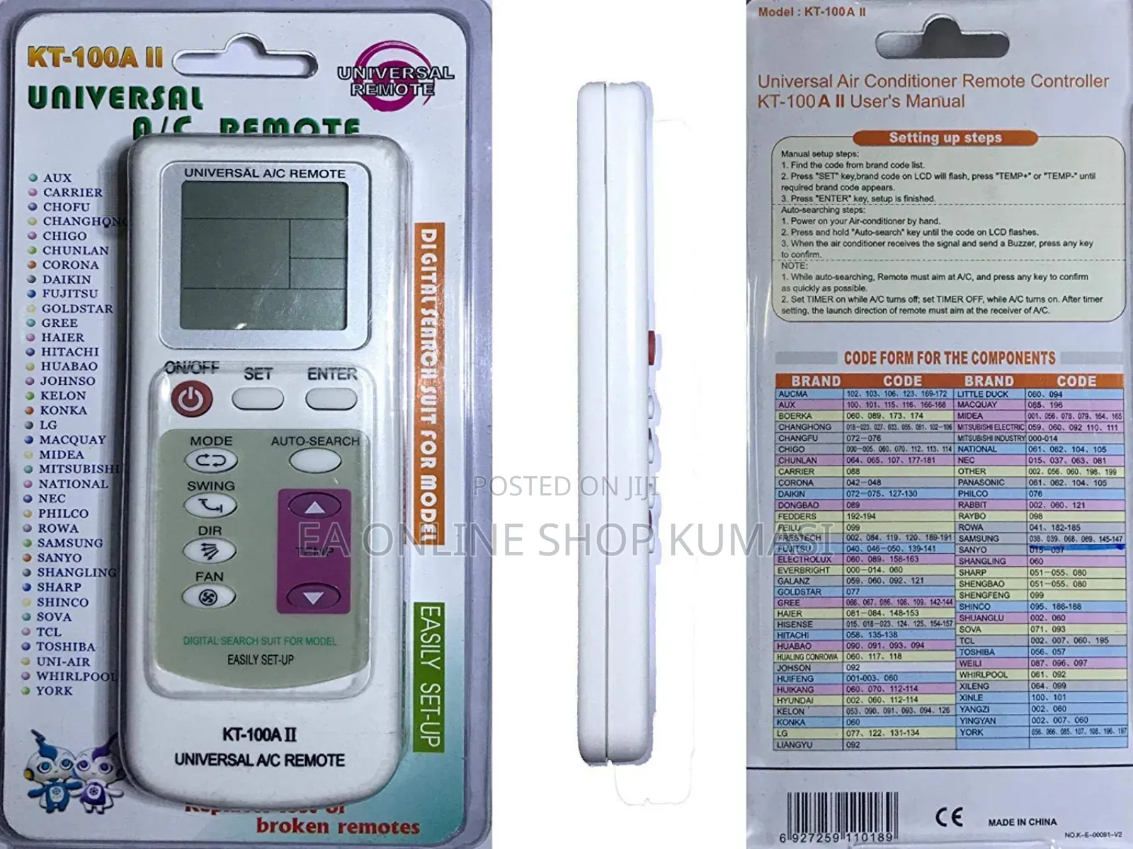 Multi-Colorful Universal a/C Remote Control for Air Conditioner