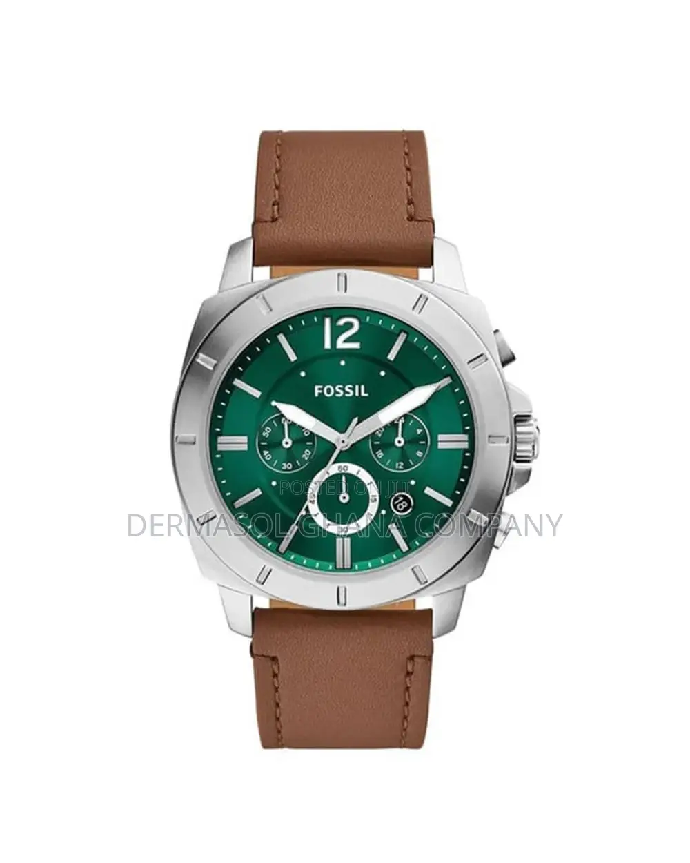 Fossil Privateer Chronograph Brown Leather Watch Bq2821