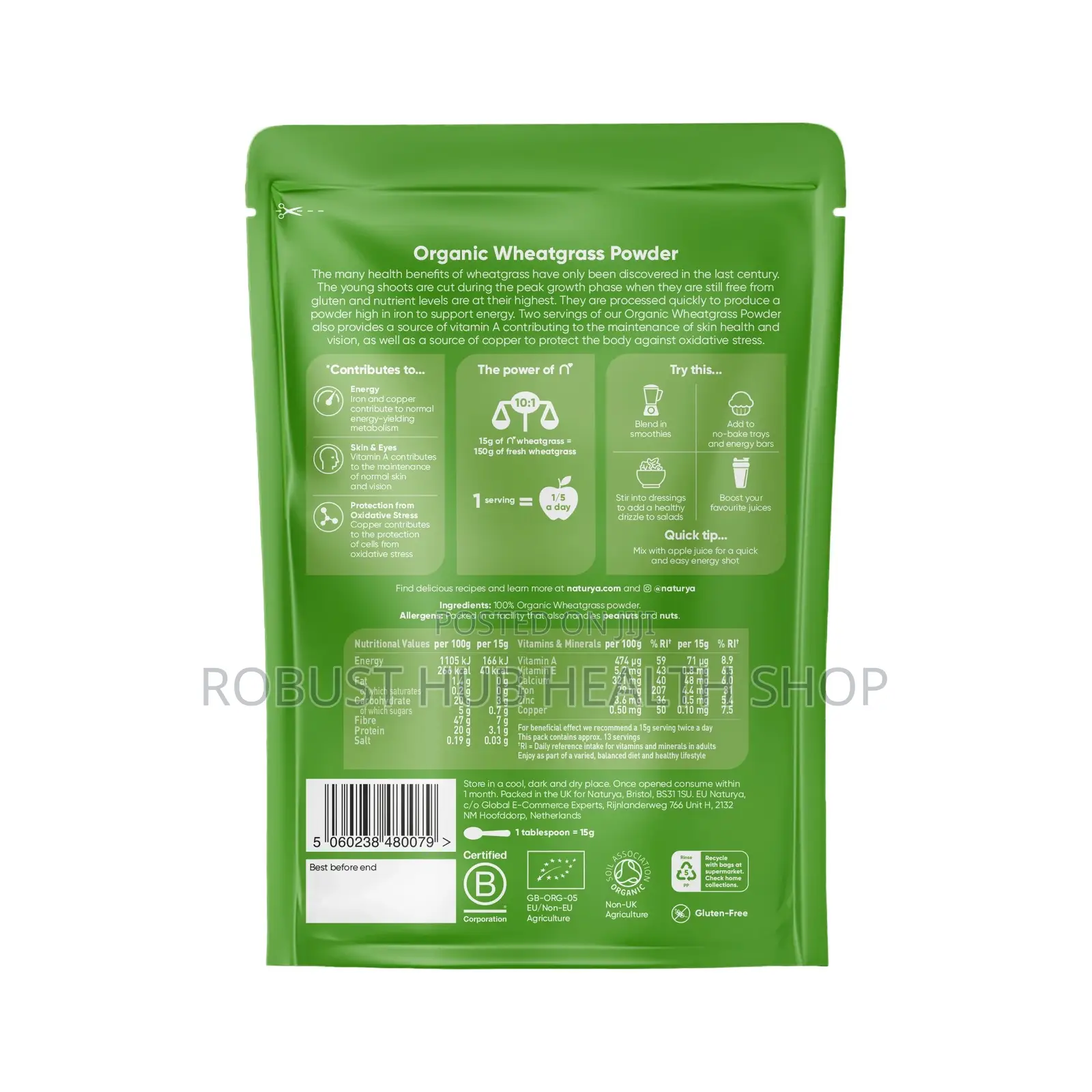 Organic Wheatgrass Powder