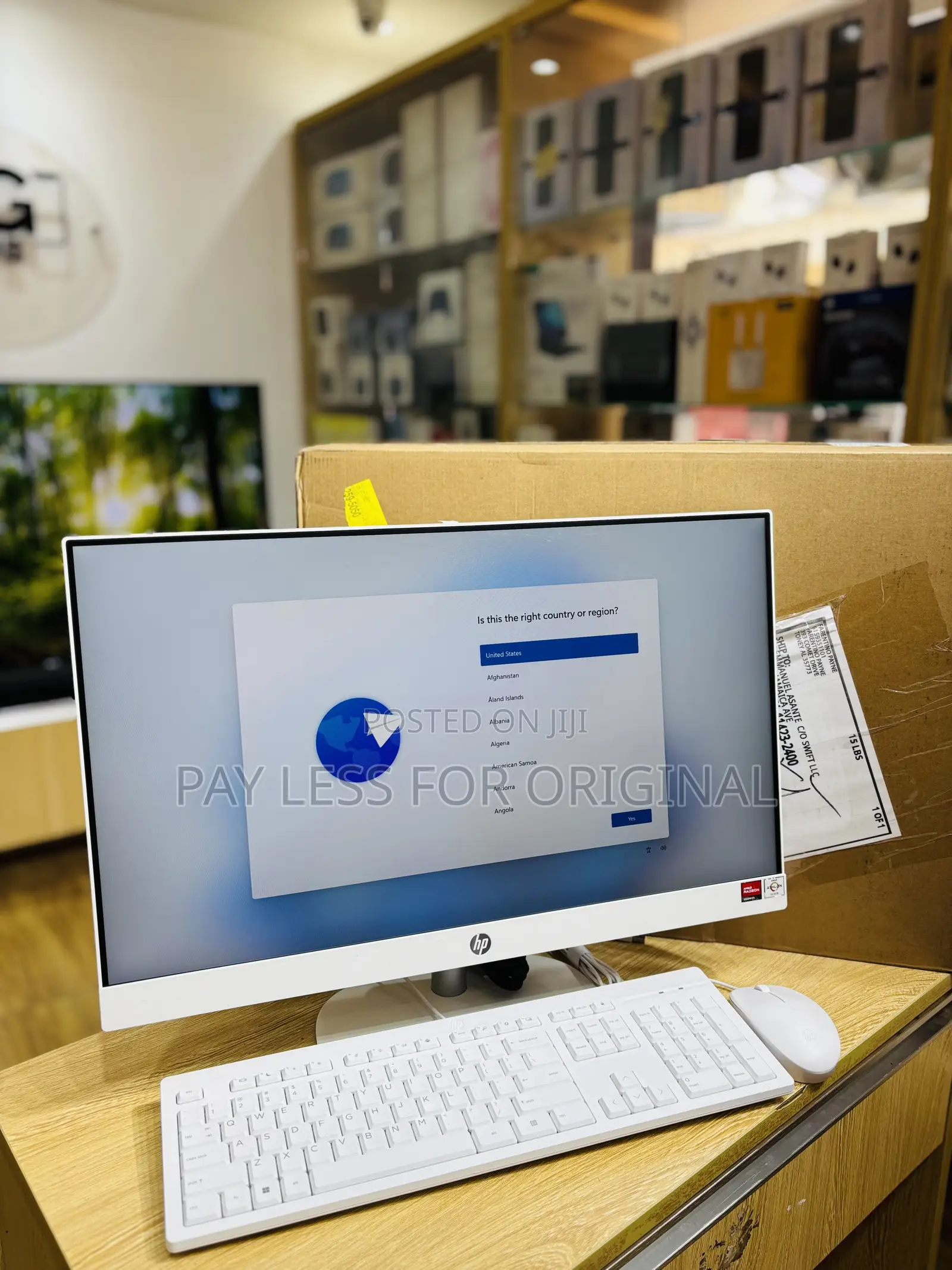 New Desktop Computer HP AiO 24 8GB AMD SSD 256GB