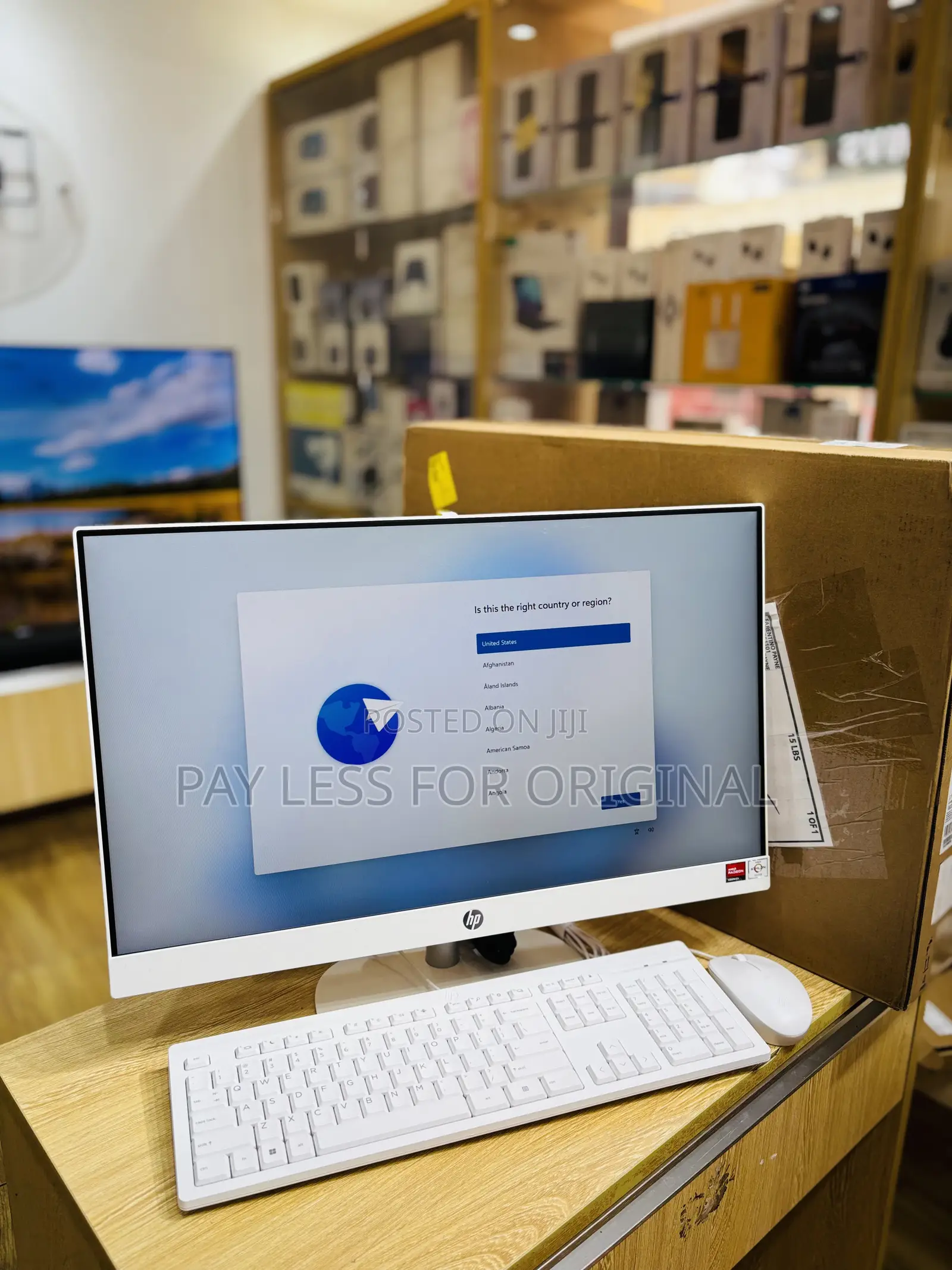 New Desktop Computer HP AiO 24 8GB AMD SSD 256GB