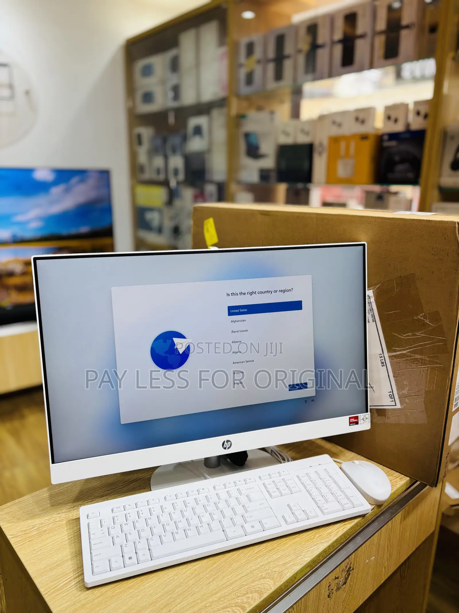 New Desktop Computer HP AiO 24 8GB AMD SSD 256GB