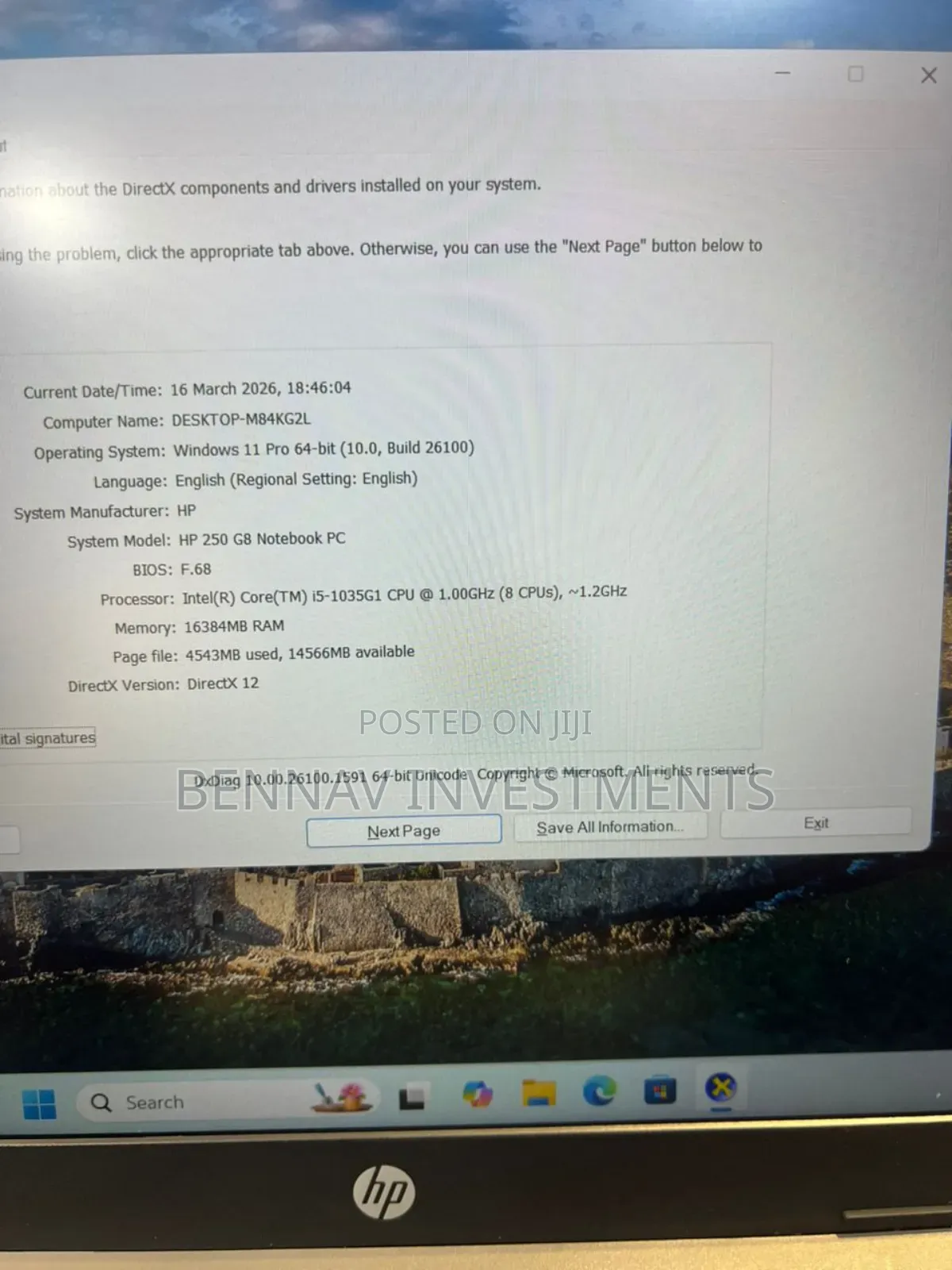 Laptop HP 250 G8 16GB Intel Core i5 SSD 256GB