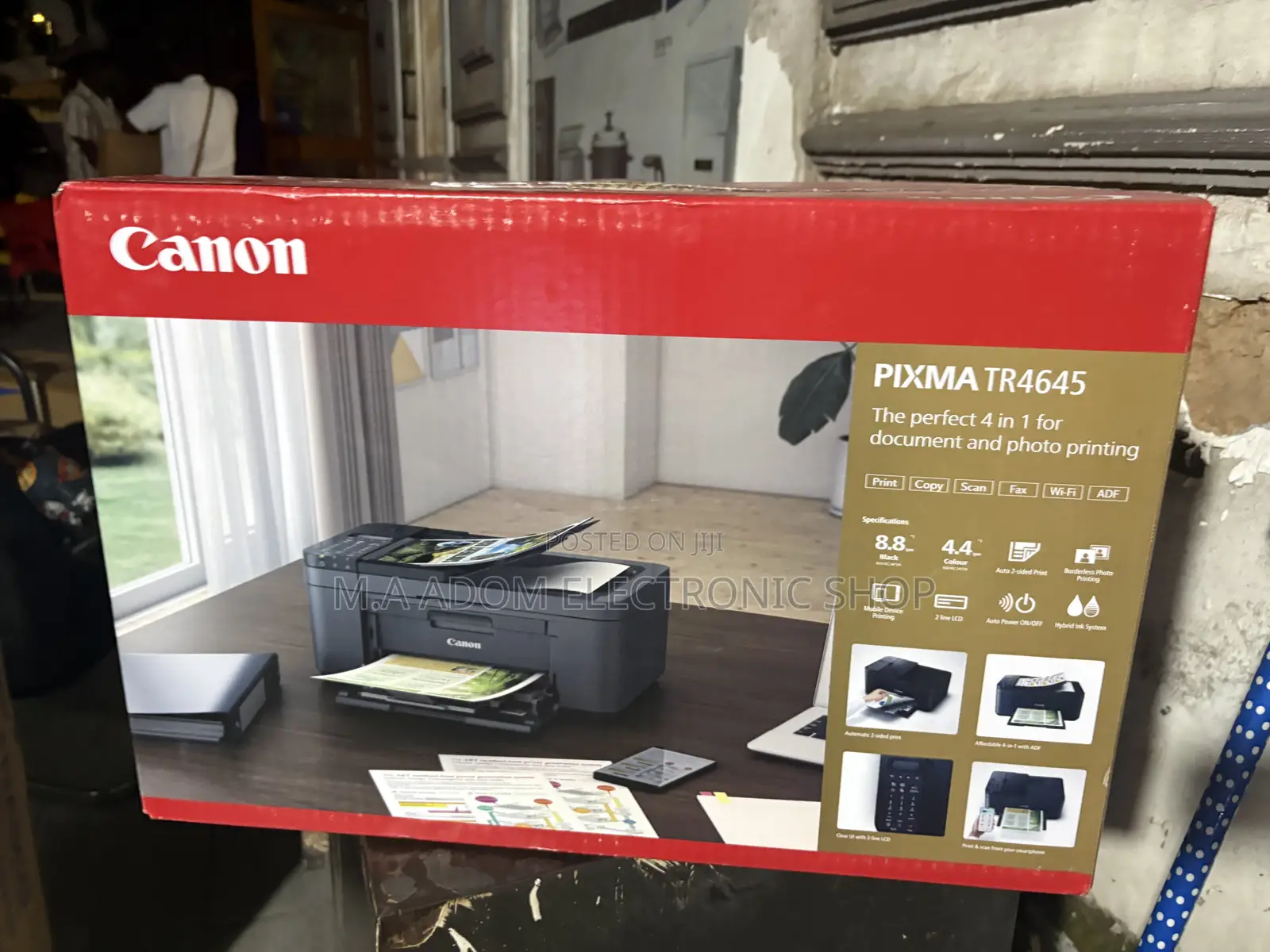 Canon Pixma Inkjet Printer ( Copy Print Scan Adf Wifi With Fax )