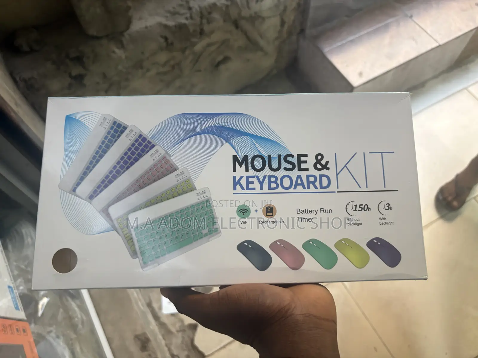 Bluetooth Keyboard and Mouse Combo,Ultra Slim Rechargeable