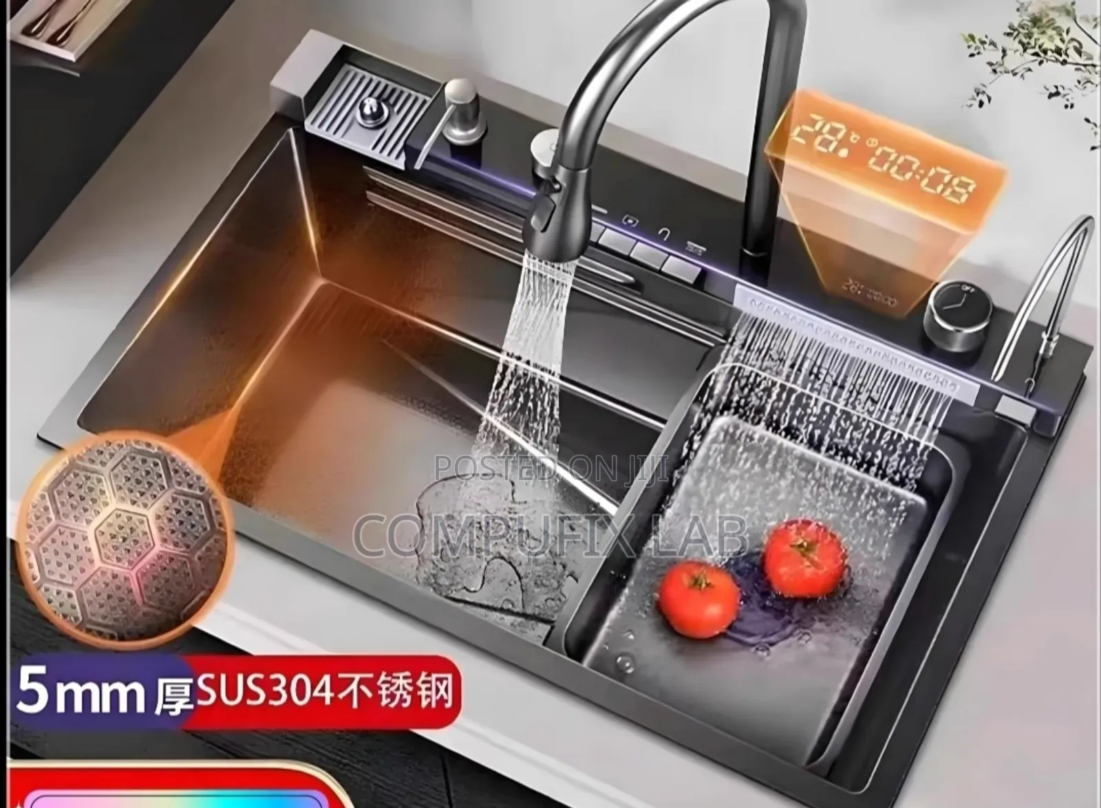 Smart Kitchen Sink With Pull Out Faucet