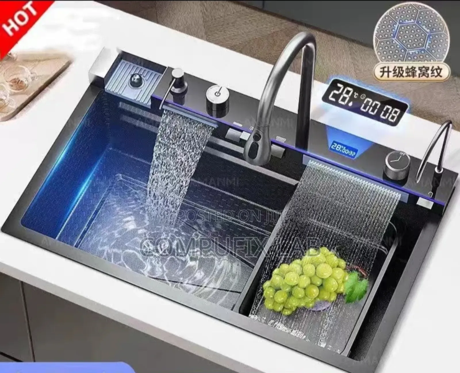 Smart Kitchen Sink With Pull Out Faucet