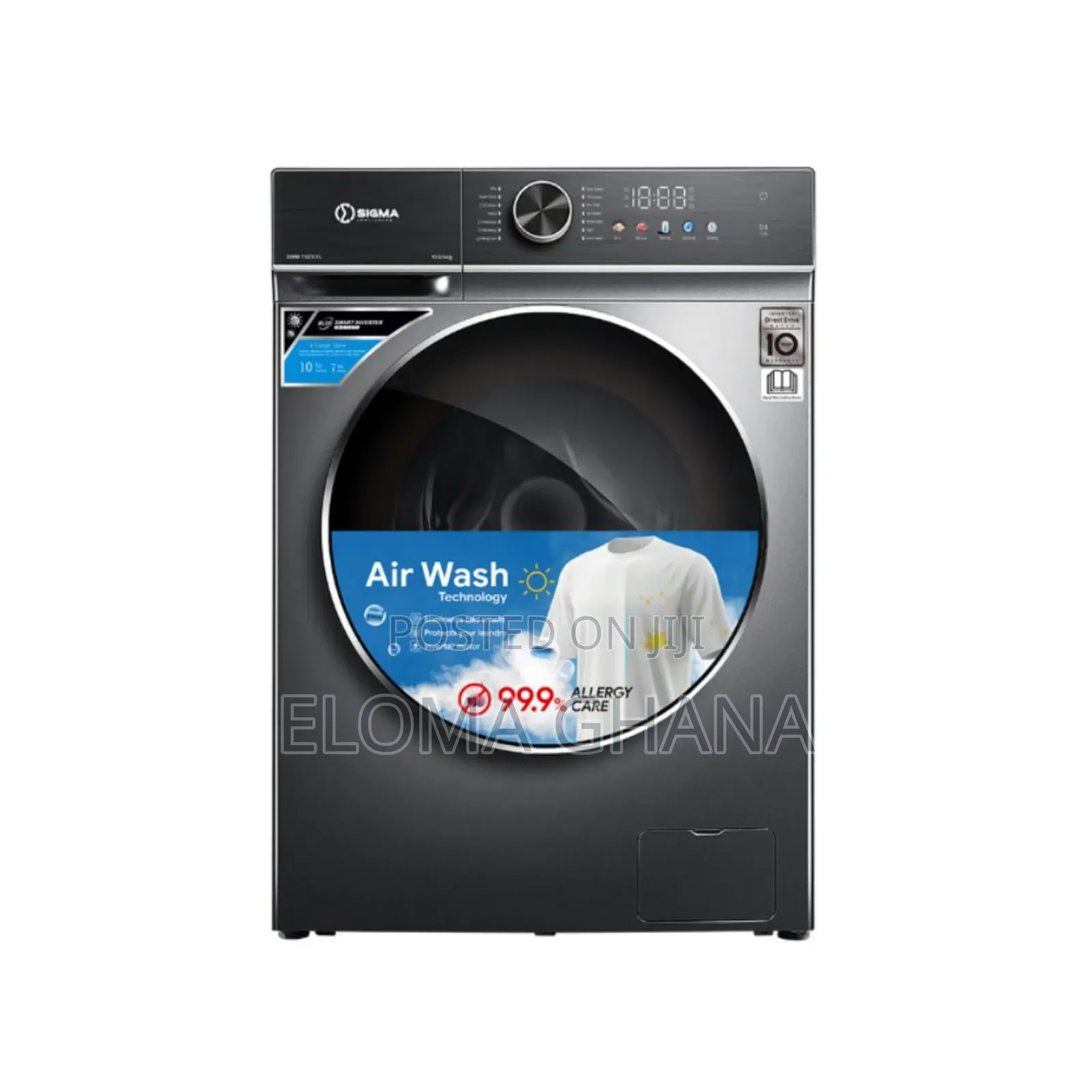 Sigma Is a High-Capacity, Full Automatic Front-Load Washing Machine .