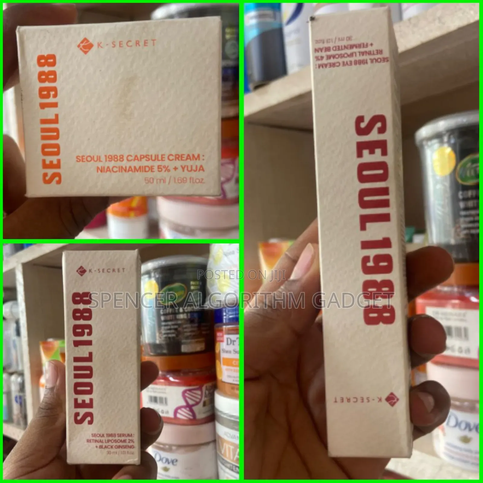 Seoul 1988 Eye Cream(270gh)/ Face Serum(270gh)/Face Cream (250gh)