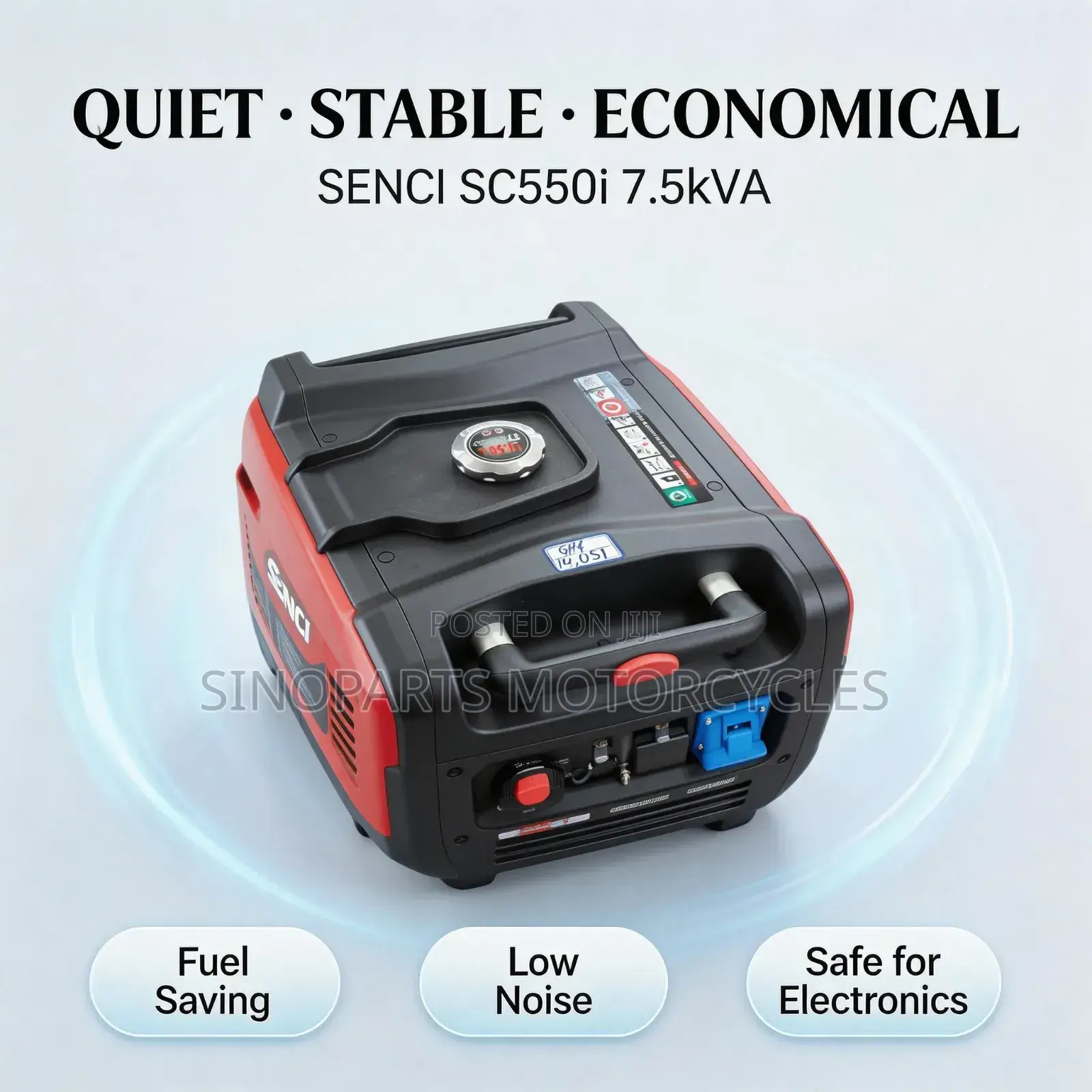 7.5kva Senci Sc5500i Silent Inverter Petrol Generator Fuel Saving