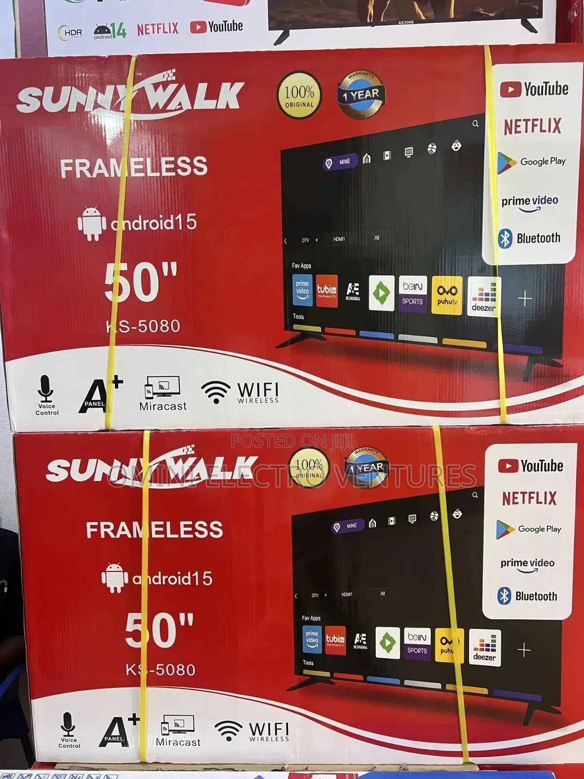 Brand New 50 Inches Sunny Walk Smart Tv