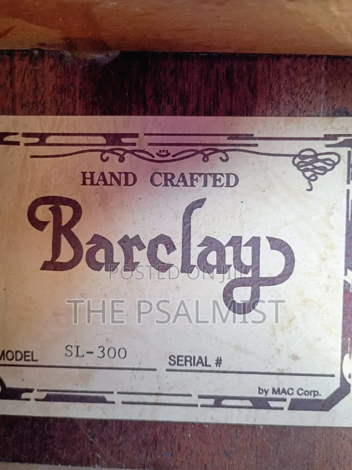 Barclay Sc- 300 Semi Acoustic Guitar