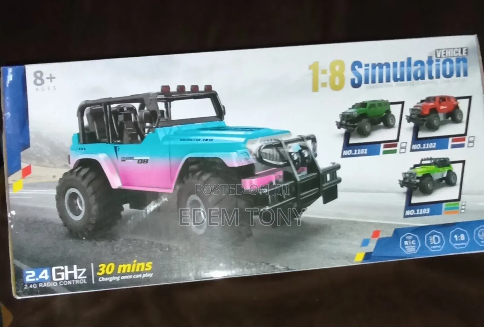 1:8 Scale Simulation Remote Control Monster Truck Racing Car