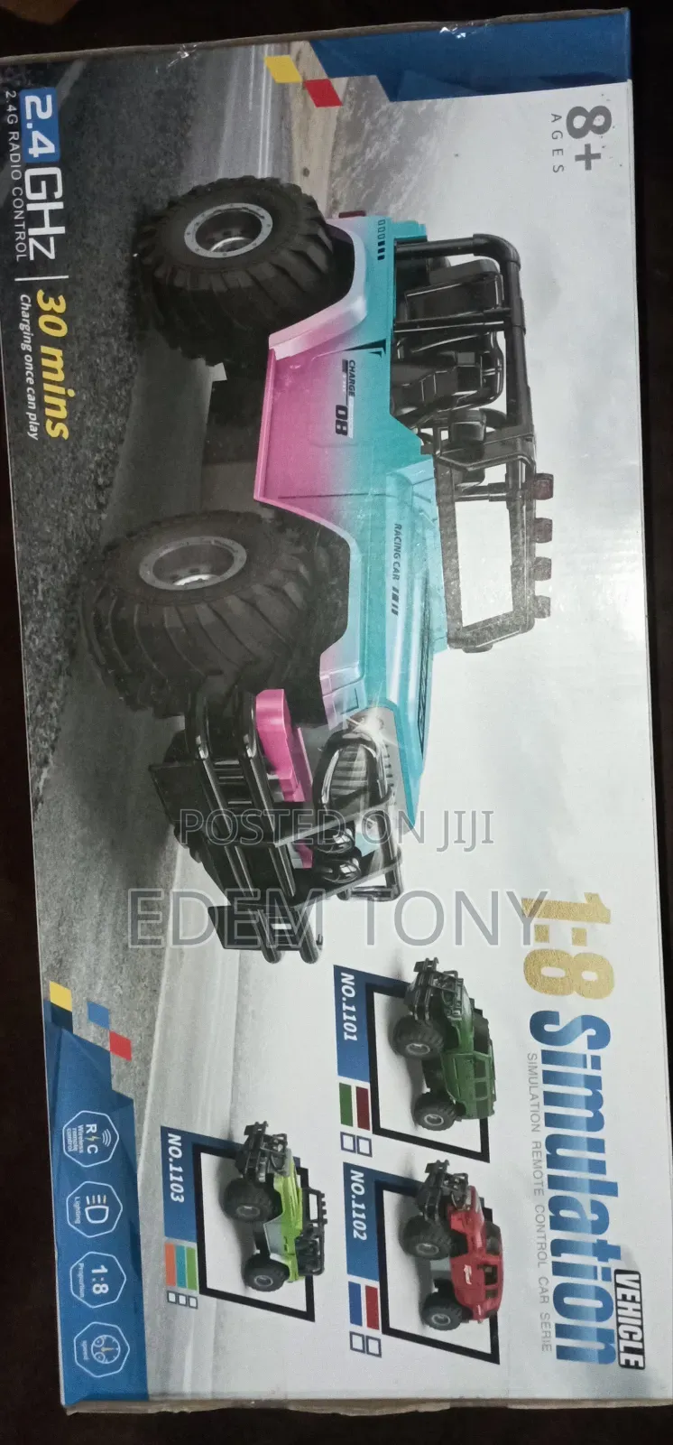 1:8 Scale Simulation Remote Control Monster Truck Racing Car