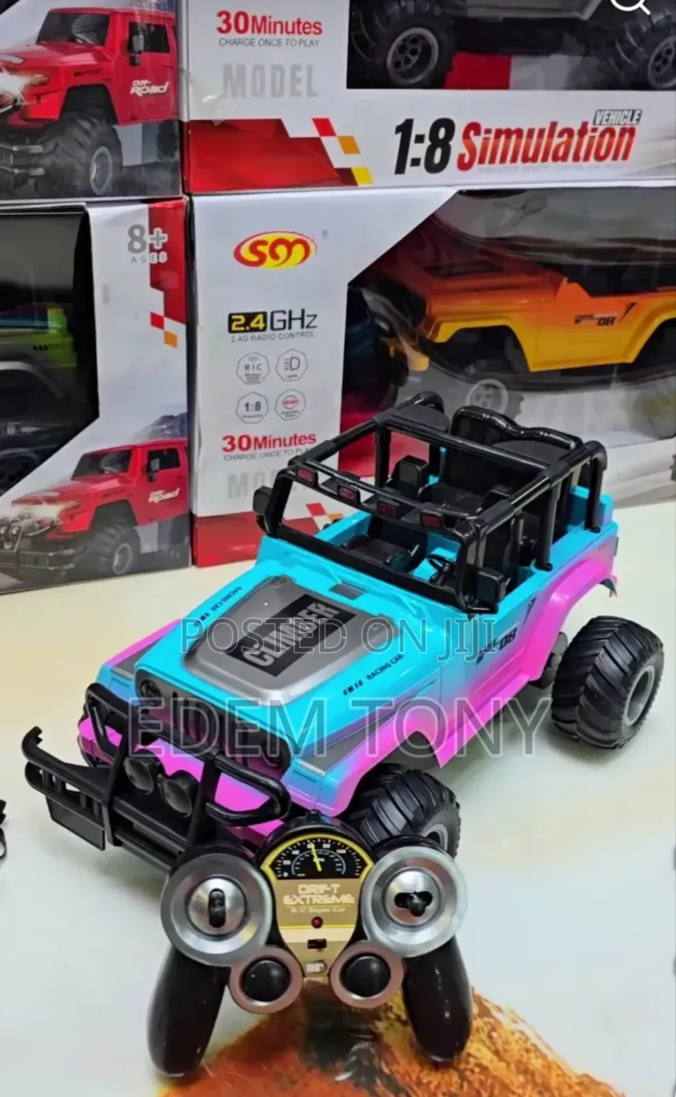 1:8 Scale Simulation Remote Control Monster Truck Racing Car