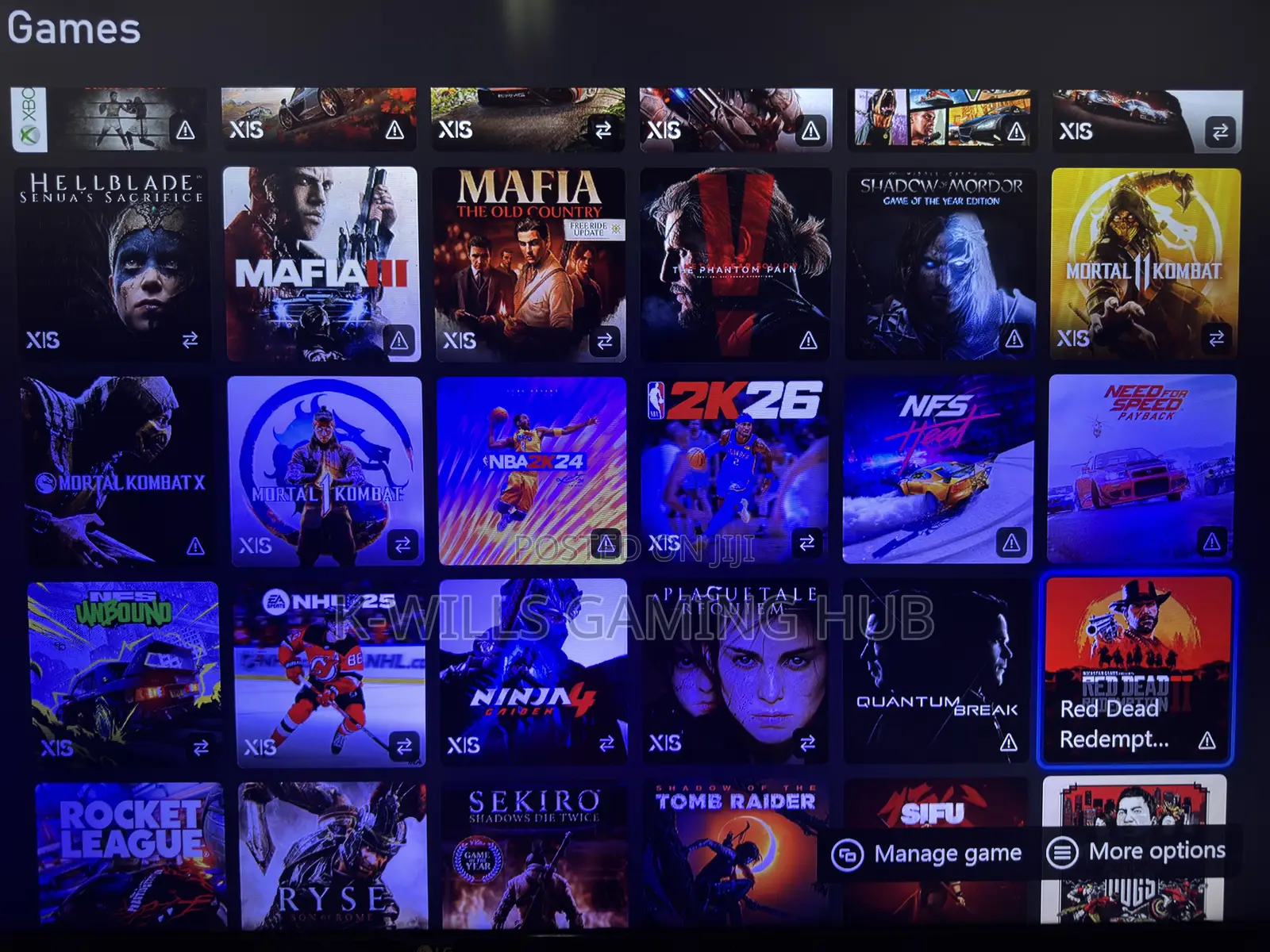 Xbox One/Series Digital Games Account ( Instant Delivery)