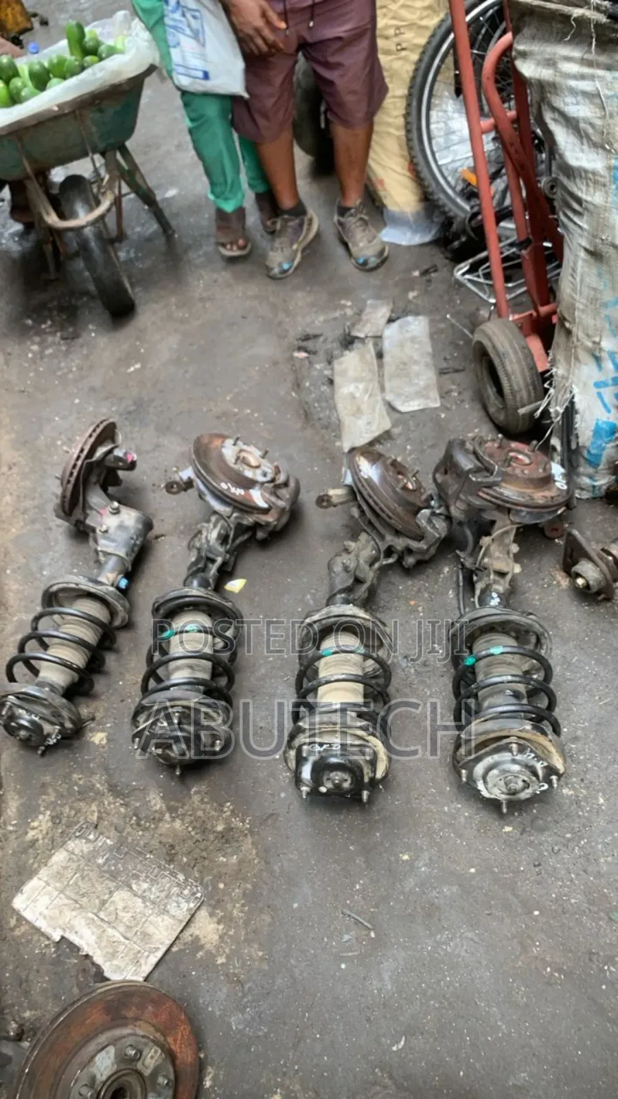 Front Shock and Hub Mazda Protage, Premercy 2004, 2005, 2008, 2010