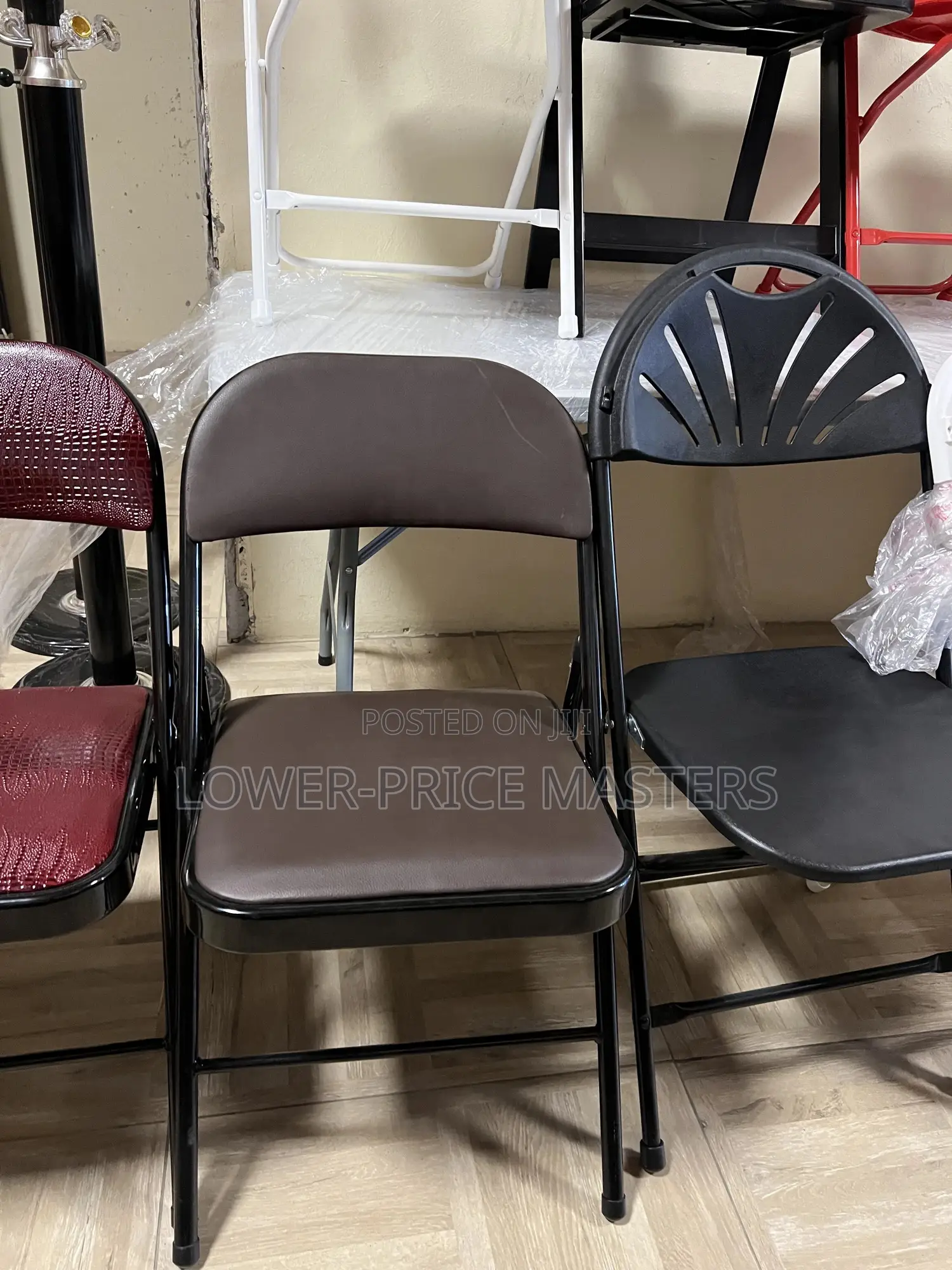 Foldable Leather Church/ Office / Conference Chairs