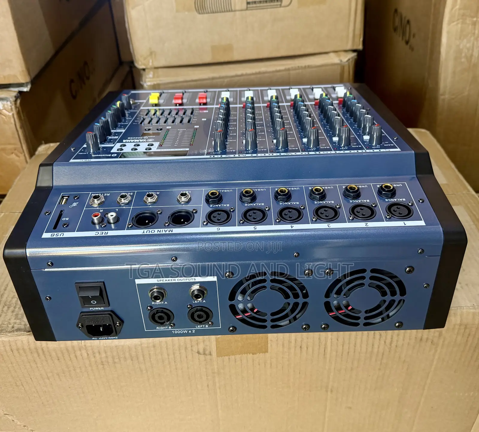 Yamaha Ya-602usb 6 Channels Mixer With Amplifier