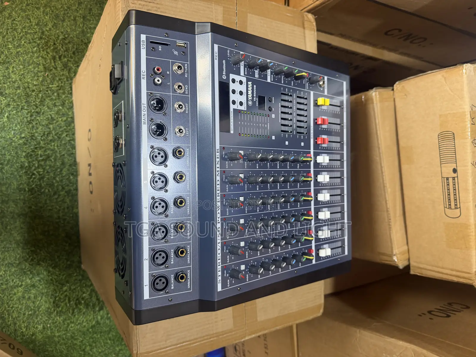 Yamaha Ya-602usb 6 Channels Mixer With Amplifier