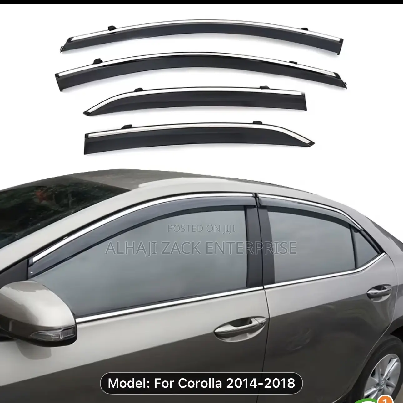 Toyota Corolla 2014-2018 Door Sun Shade
