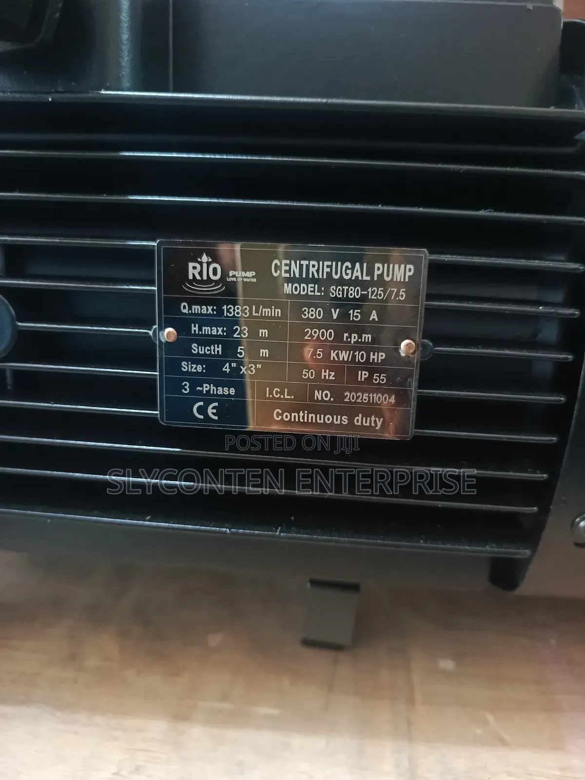Rio 10hp 3phase Pump With Flange