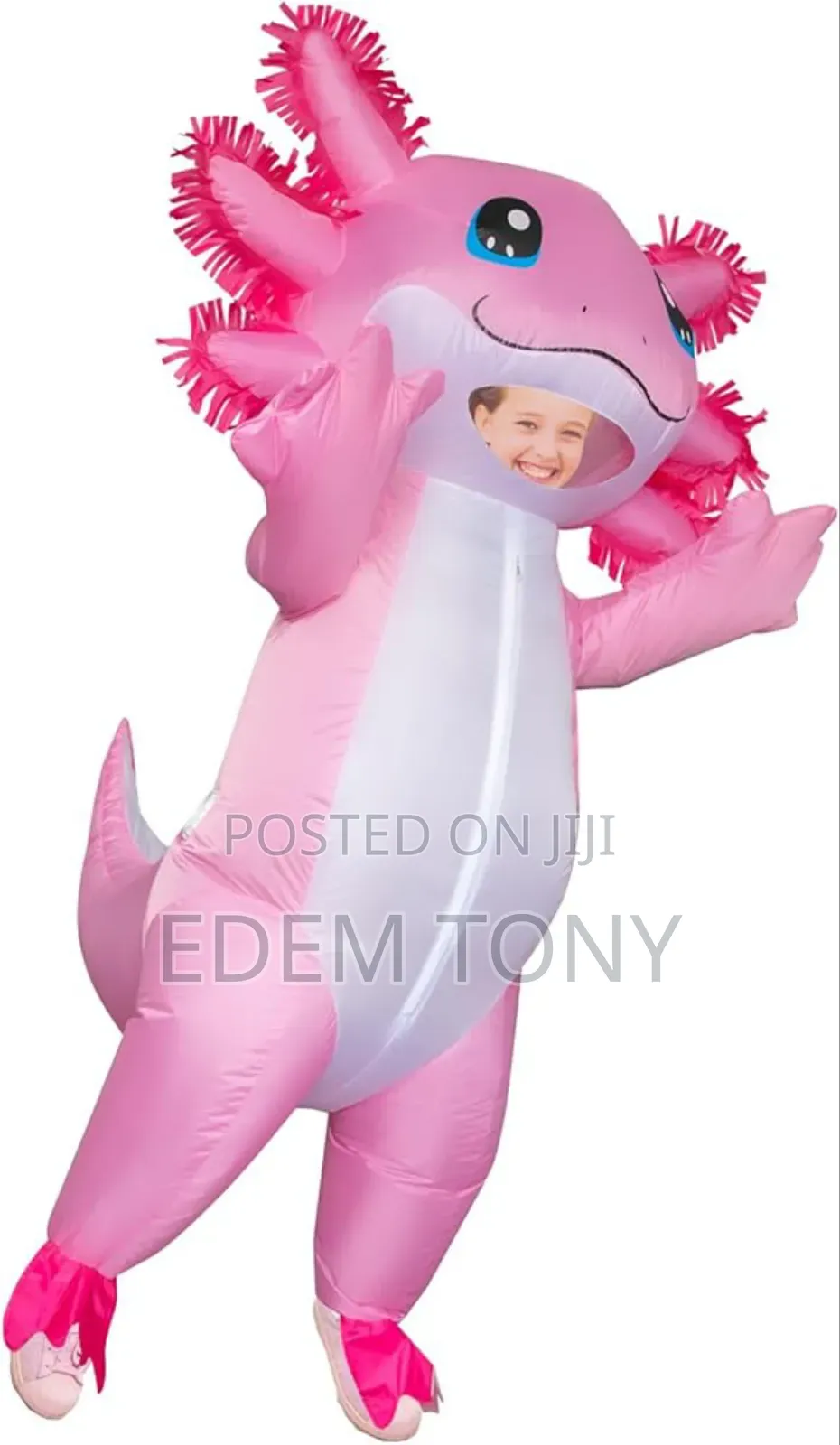 Stegosaurus Inflatable Axolotl Costume for Kids Blow Up Costume