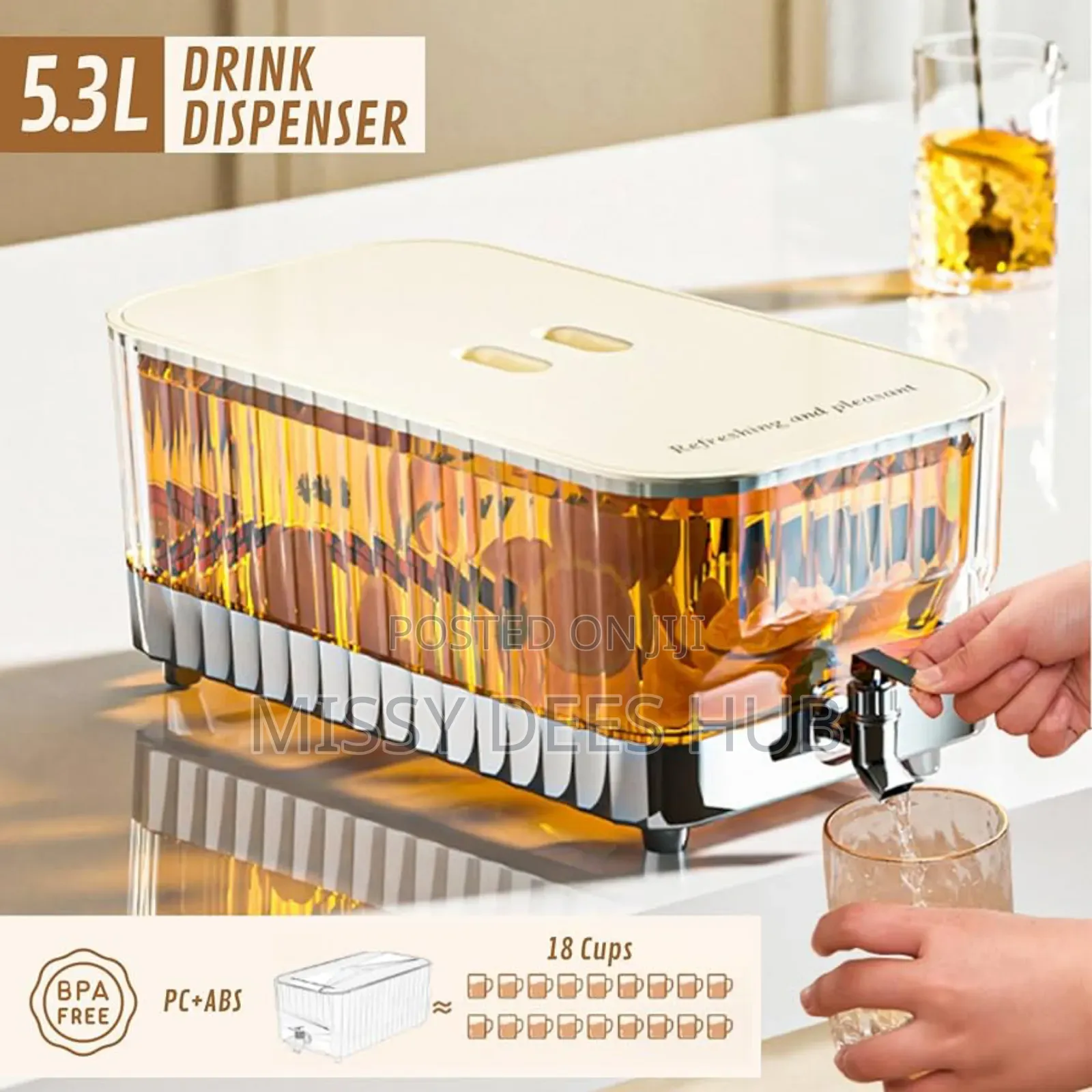 5.3l Acrylic Juice Dispenser
