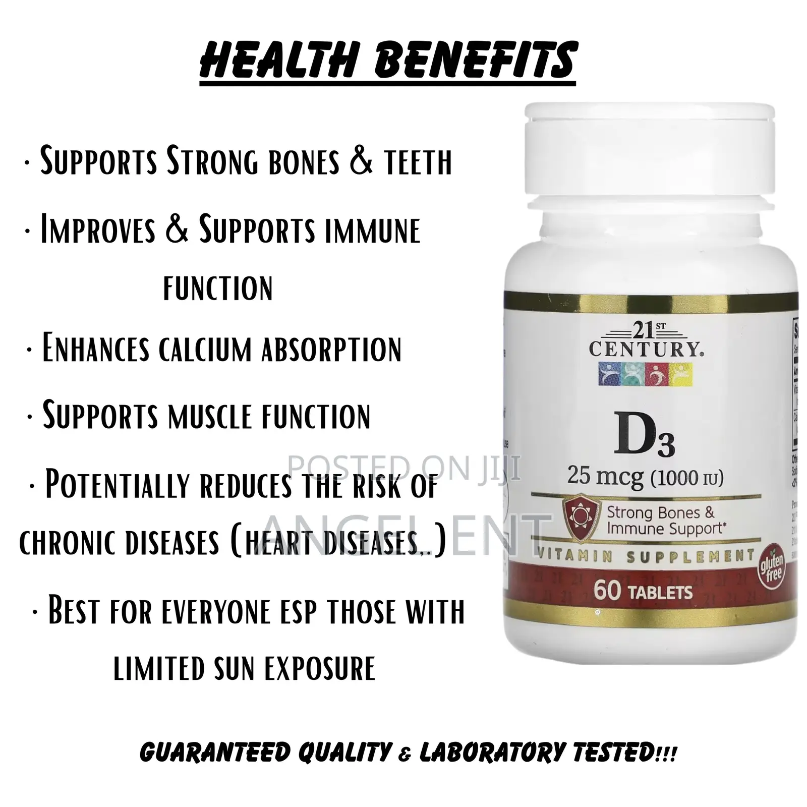 Vitamin D3 Plus Calcium (1000u) 60ct