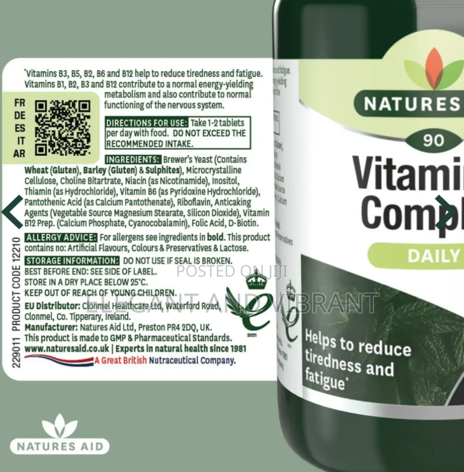 Vitamin B Complex From Natures Aid Uk