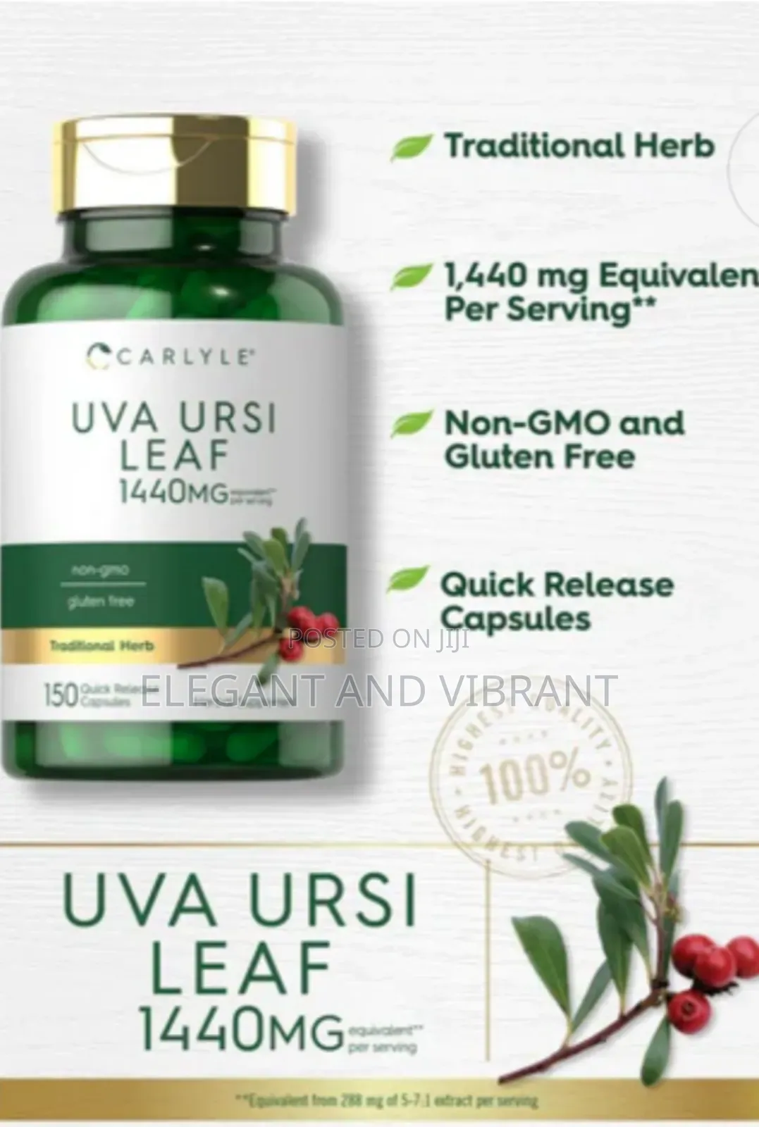 Uva Ursi | 150 Capsules