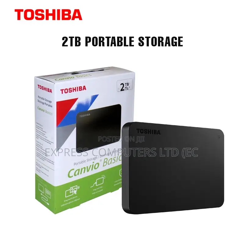 Toshiba Portable 2tb Original External Drive Brand New Sealed From Uk