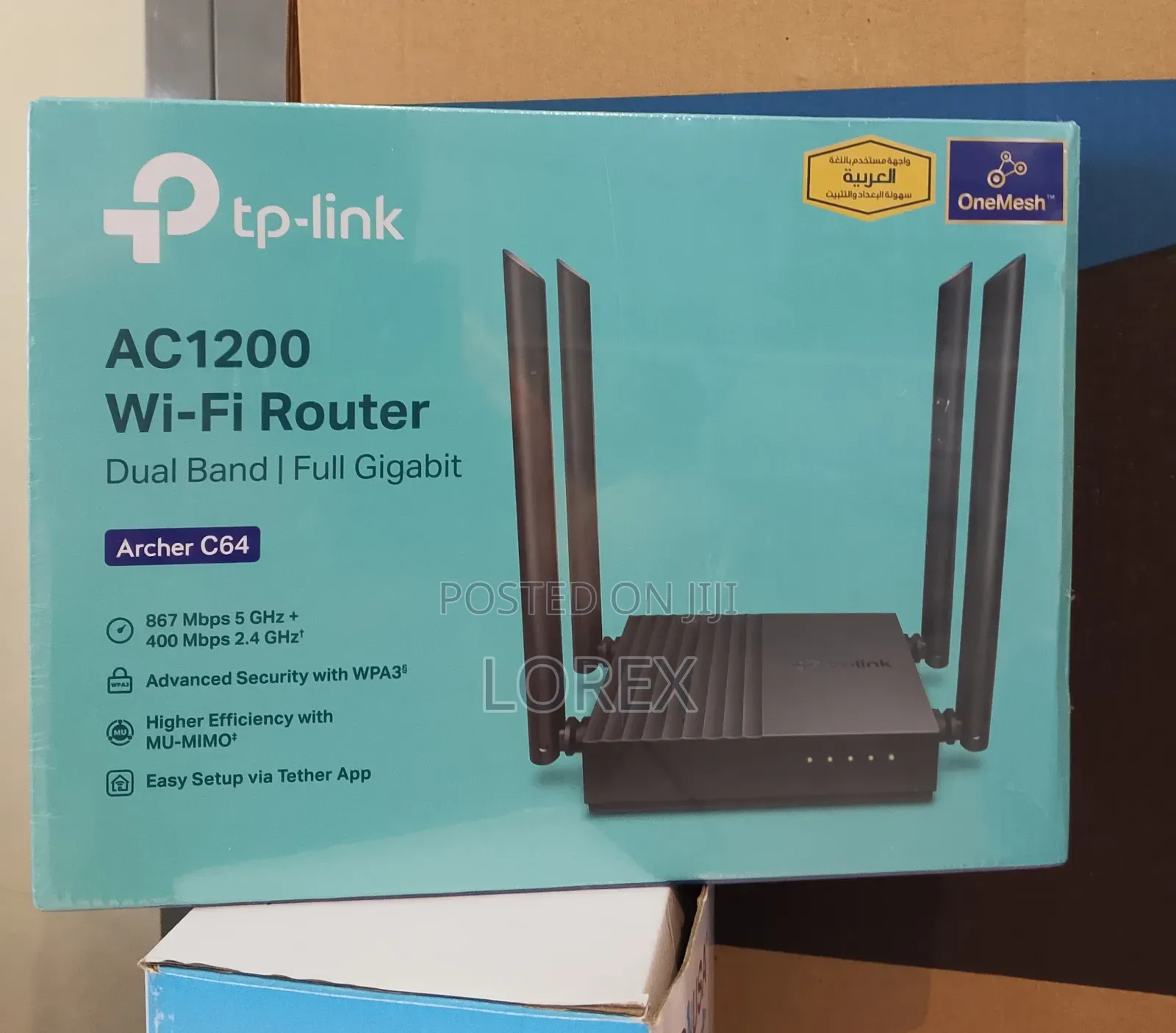 Tp-Link Archer C64 Ac1200 Dualband Gigabit Wifi Router(Not Sim Router
