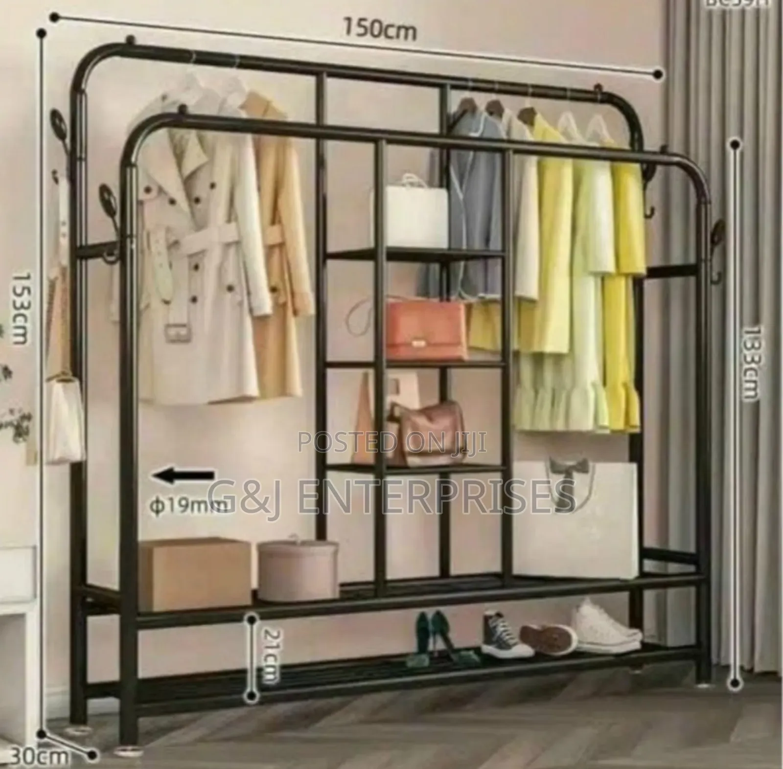 Multipurpose Clothes ,Shoes And Hanger With Shelves