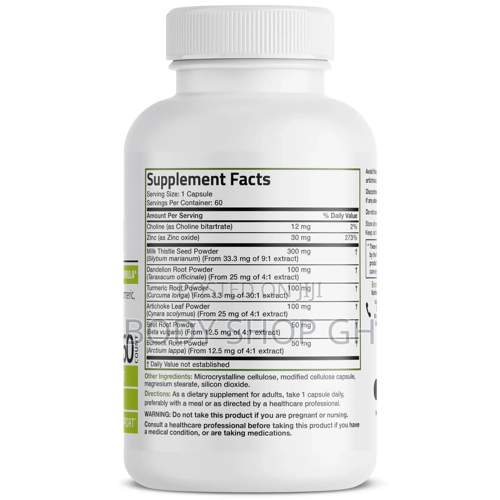 Liver Detox Formula -With Milk Thistle, Dandelion, Turmeric, Artichoke