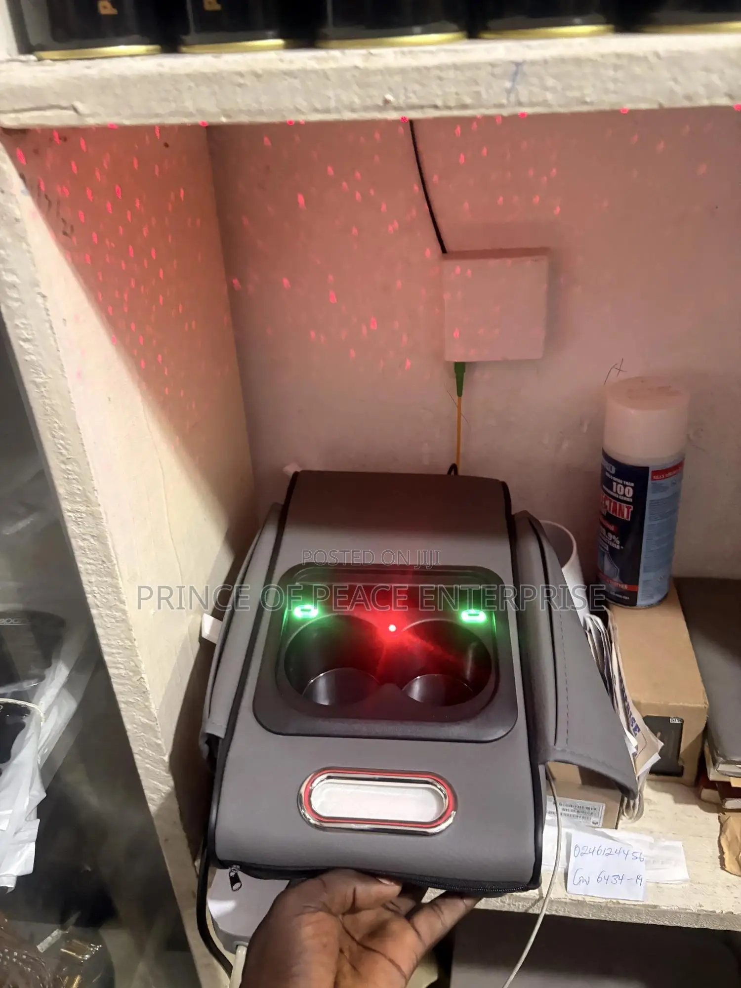 Armrest Extension Pads With Charging Port Ambient Light and Tissue Bag